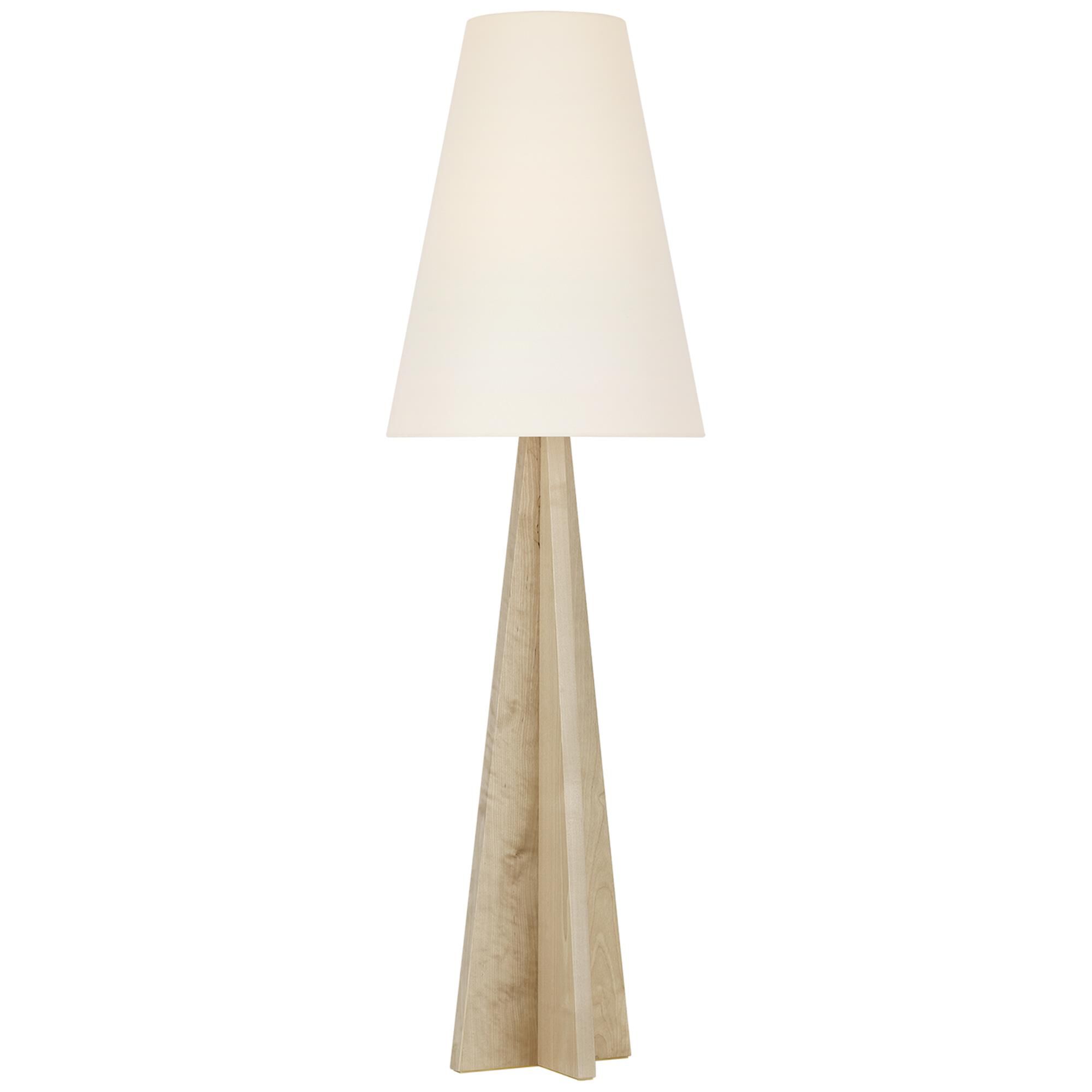 Shown in Natural Maple finish and Linen shade