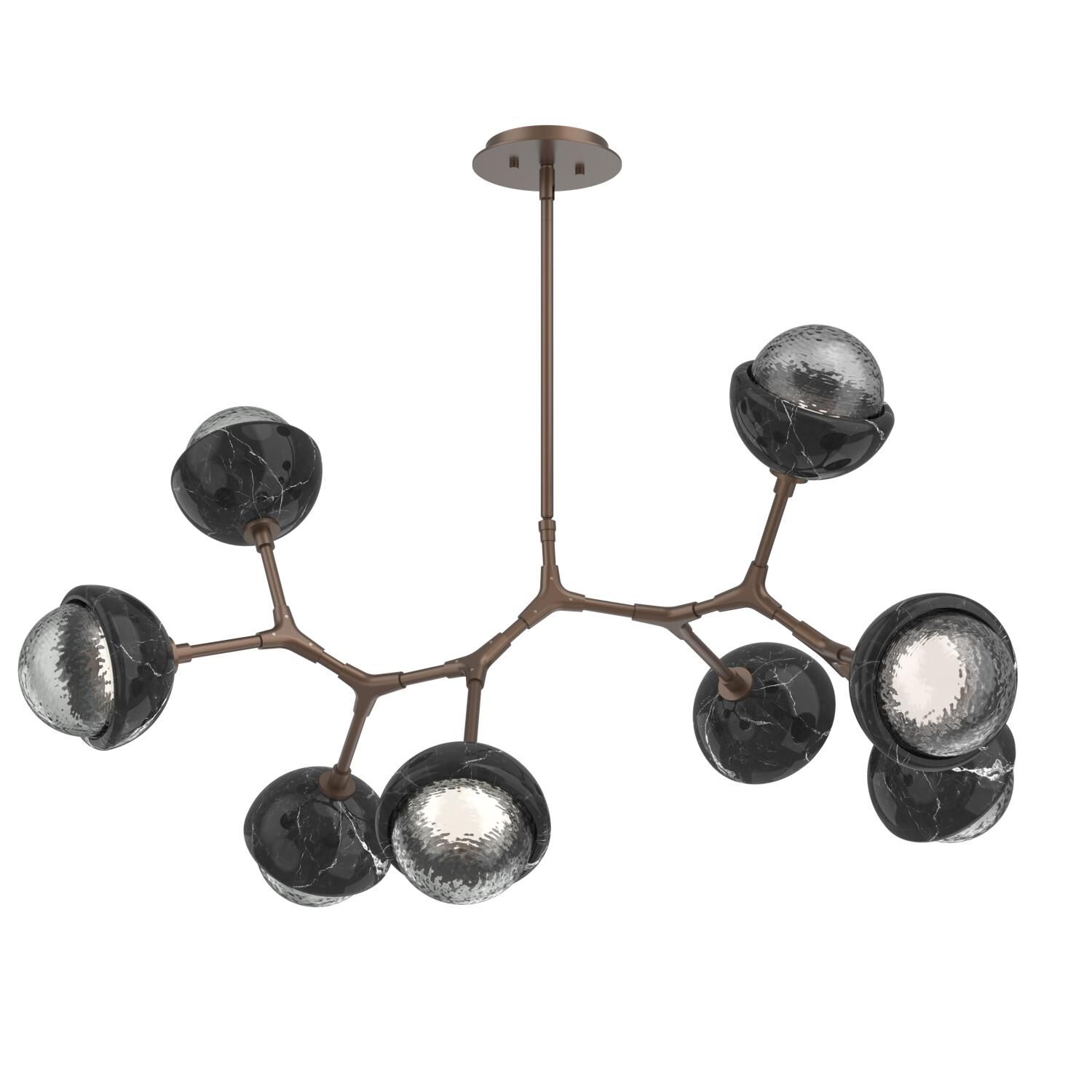 Levi Wilson Cabochon 38 Inch Linear Suspension Light by Hammerton Studio
