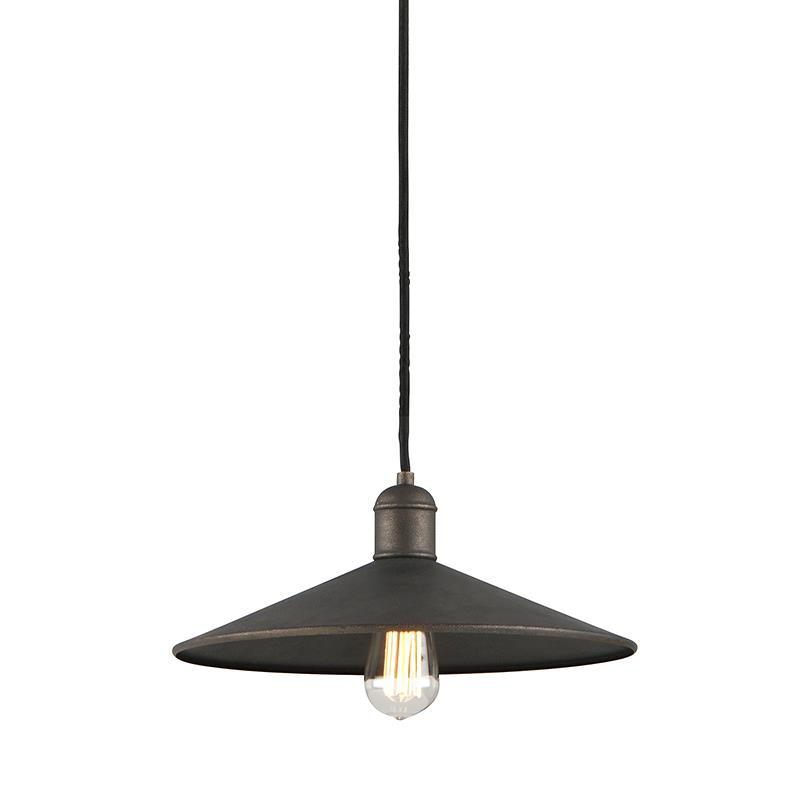 Shown in Vintage Bronze finish and Vintage Bronze glass and Metal shade