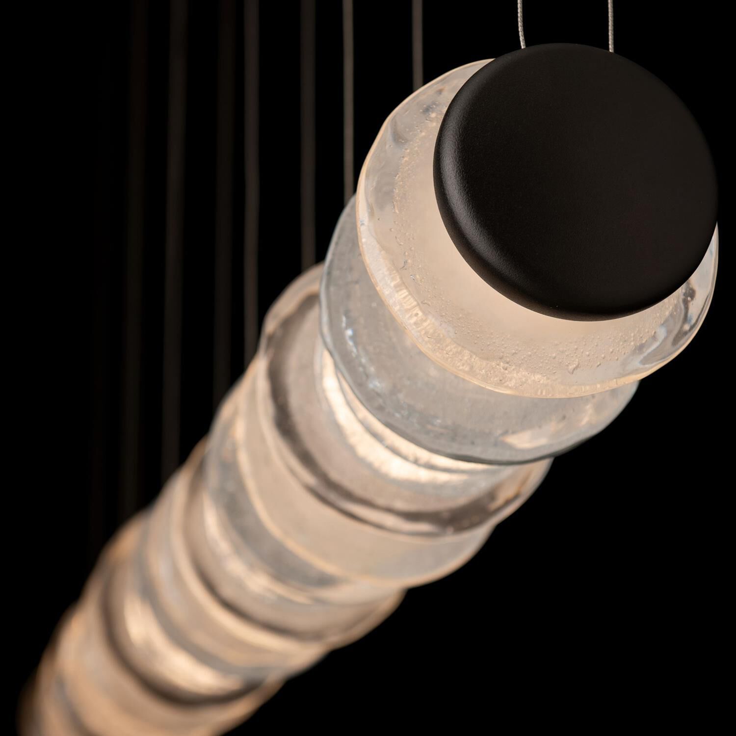 Shown in Oil Rubbed Bronze finish and Clear, Textured accent