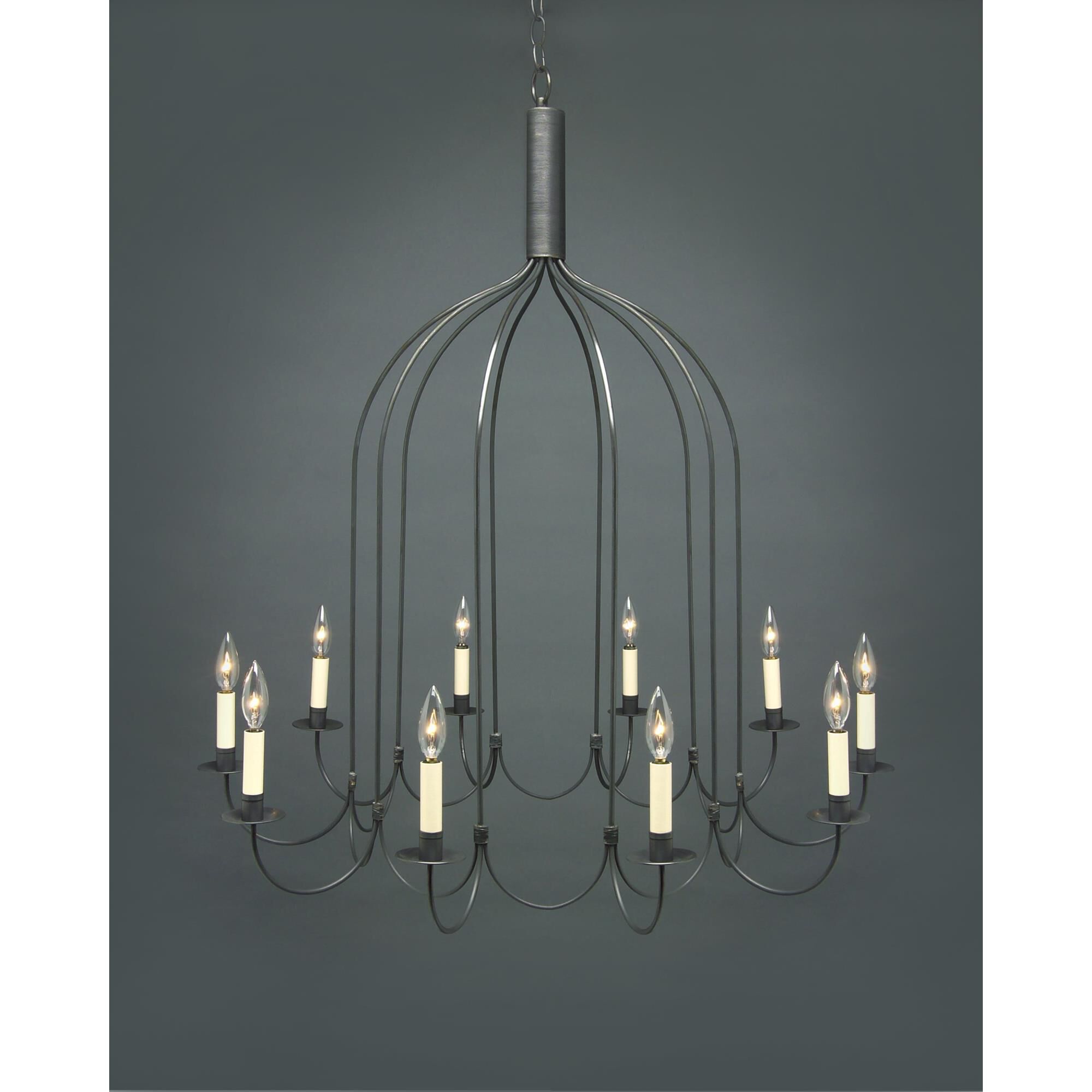 36 Inch 10 Light Chandelier by Northeast Lantern