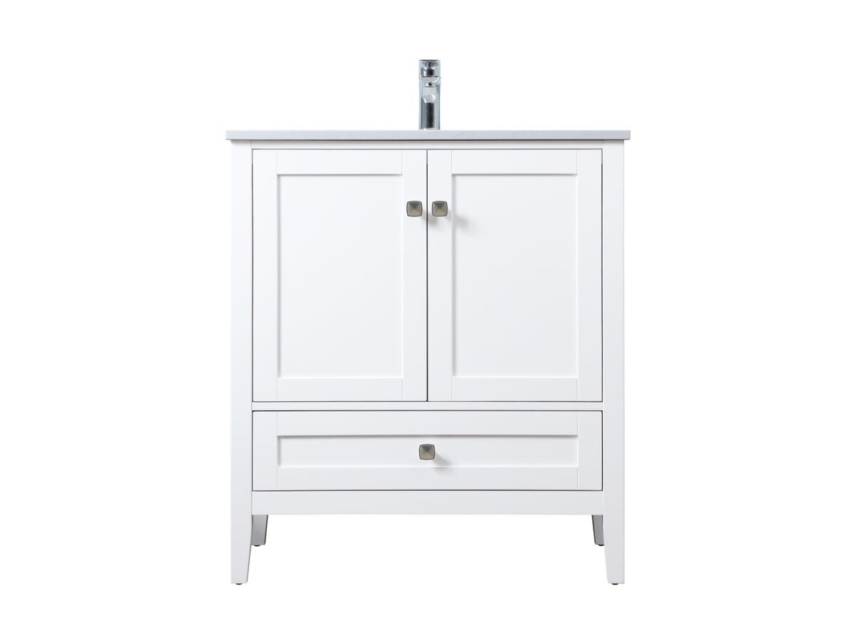 Shown in White finish