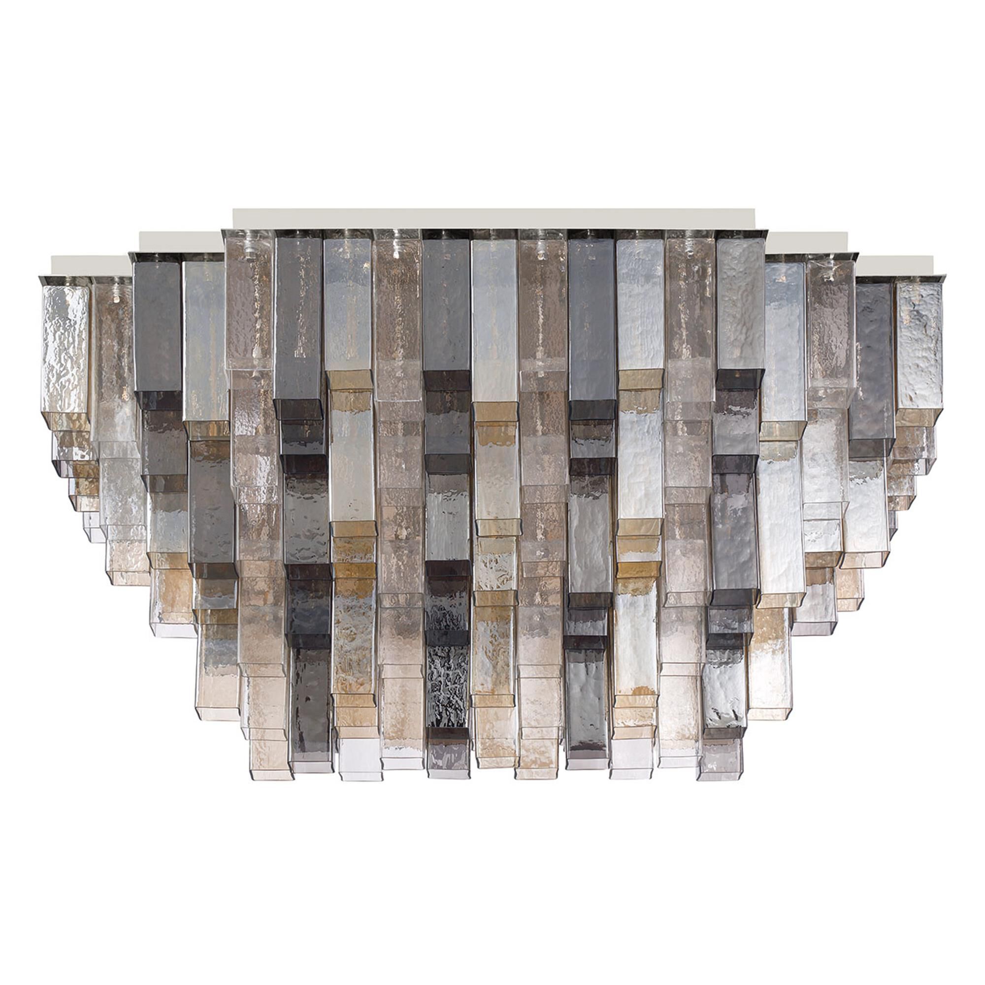 Shown in Chrome finish and Mixed glass