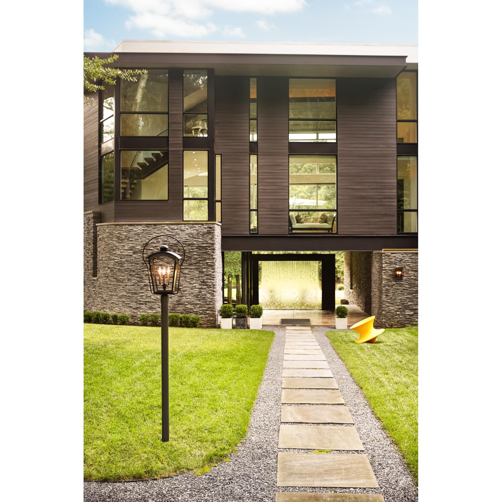 Yale 26 Inch Tall 3 Light Outdoor Post Lamp by Hinkley Lighting