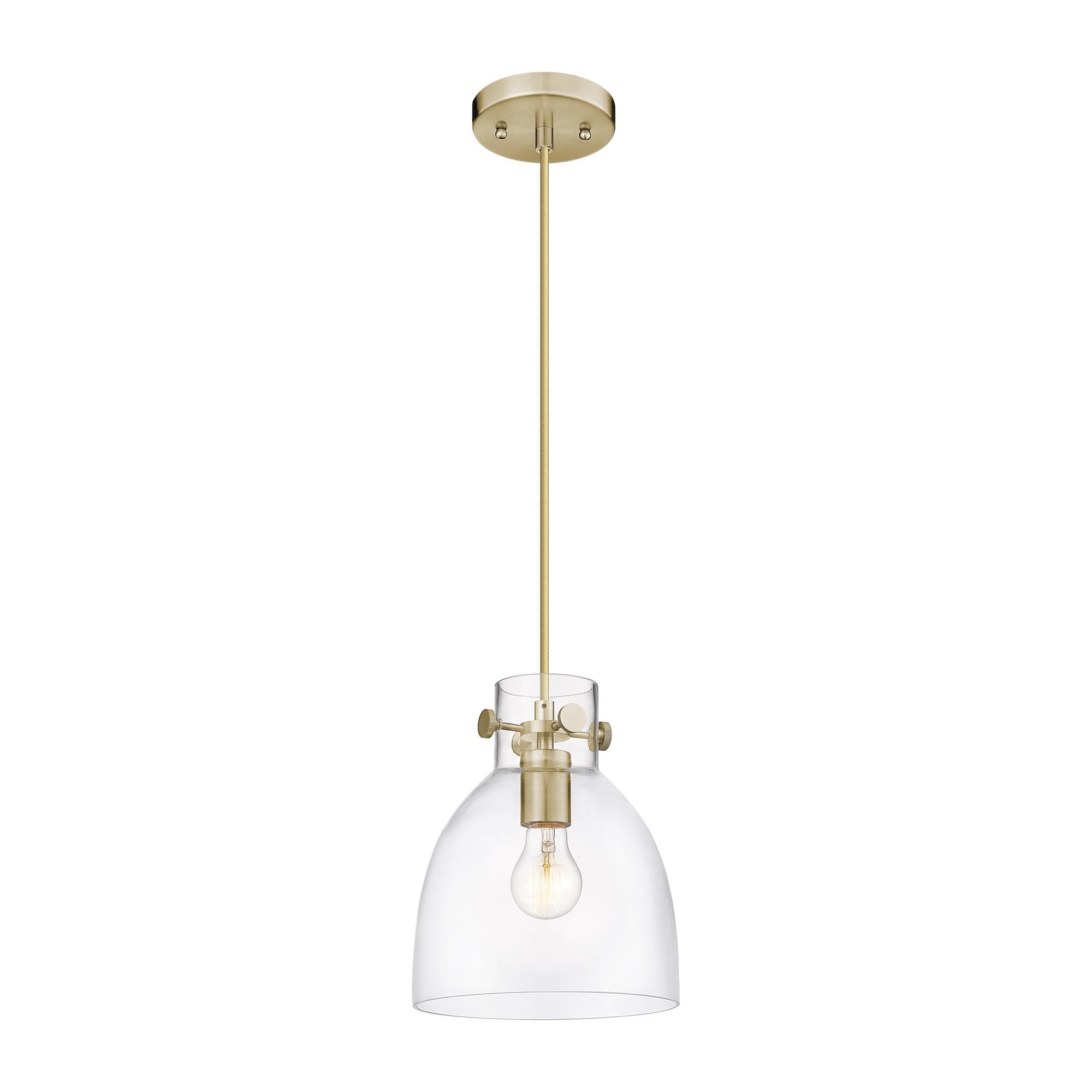 Shown in Champagne Bronze finish and Clear glass