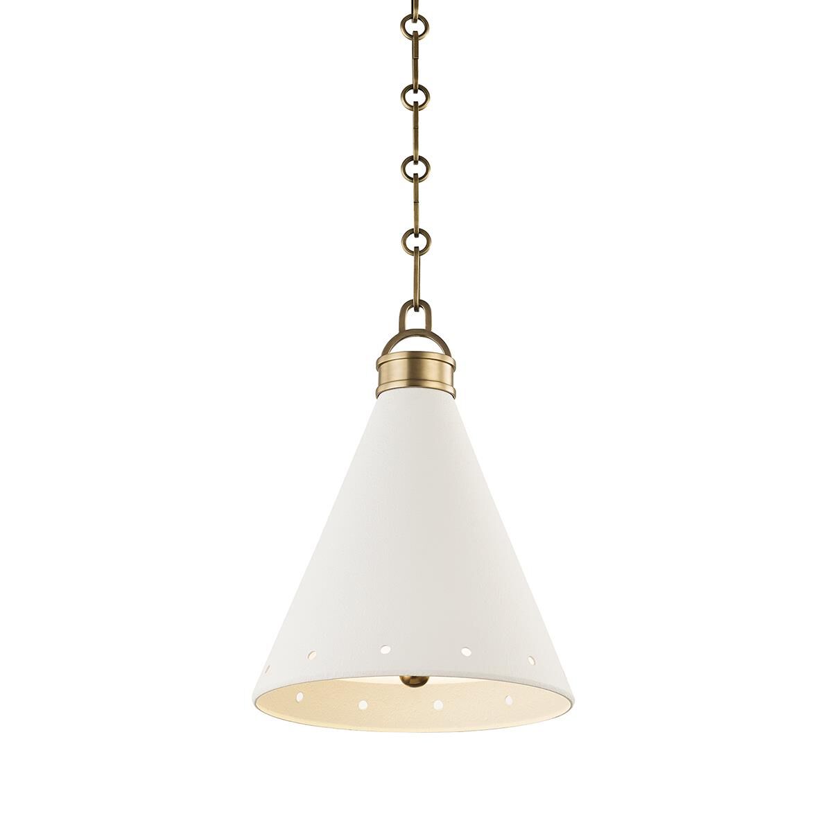 Mark D. Sikes Plaster No. 1 10 Inch Mini Pendant by Hudson Valley Lighting
