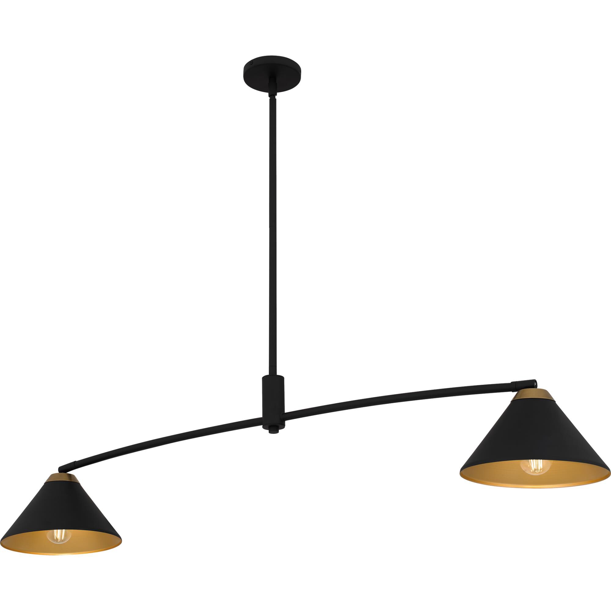 Shown in Matte Black finish and Metal shade