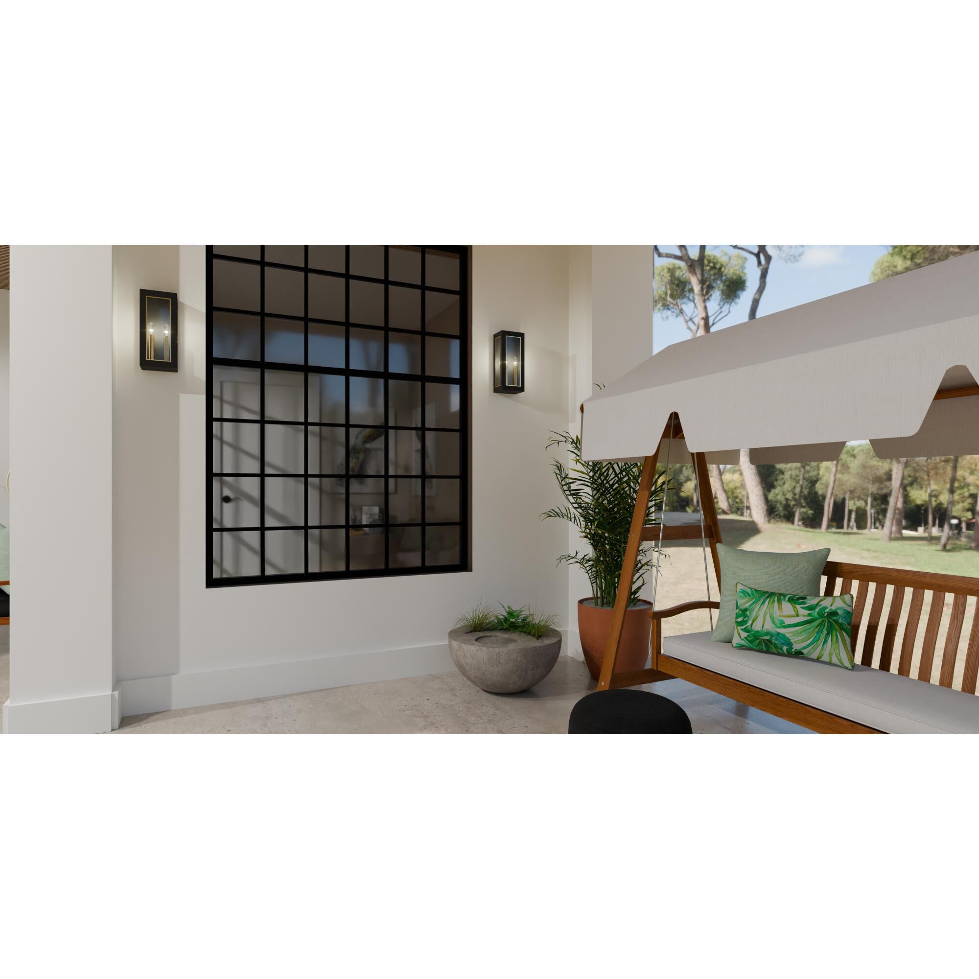 Bourbon 7 Inch Outdoor Wall Light by Quoizel