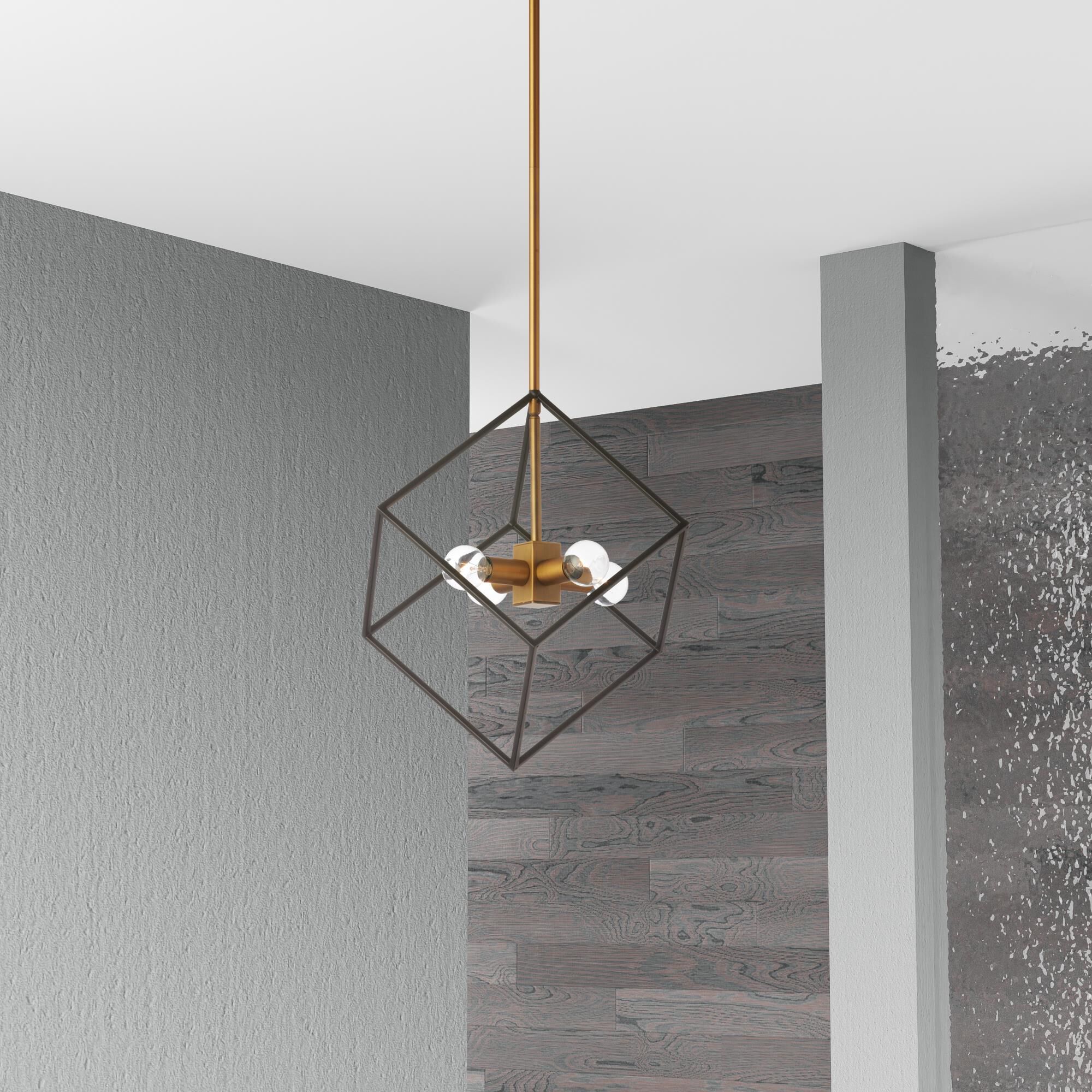 Kappa 16 Inch 4 Light LED Mini Chandelier by Dainolite