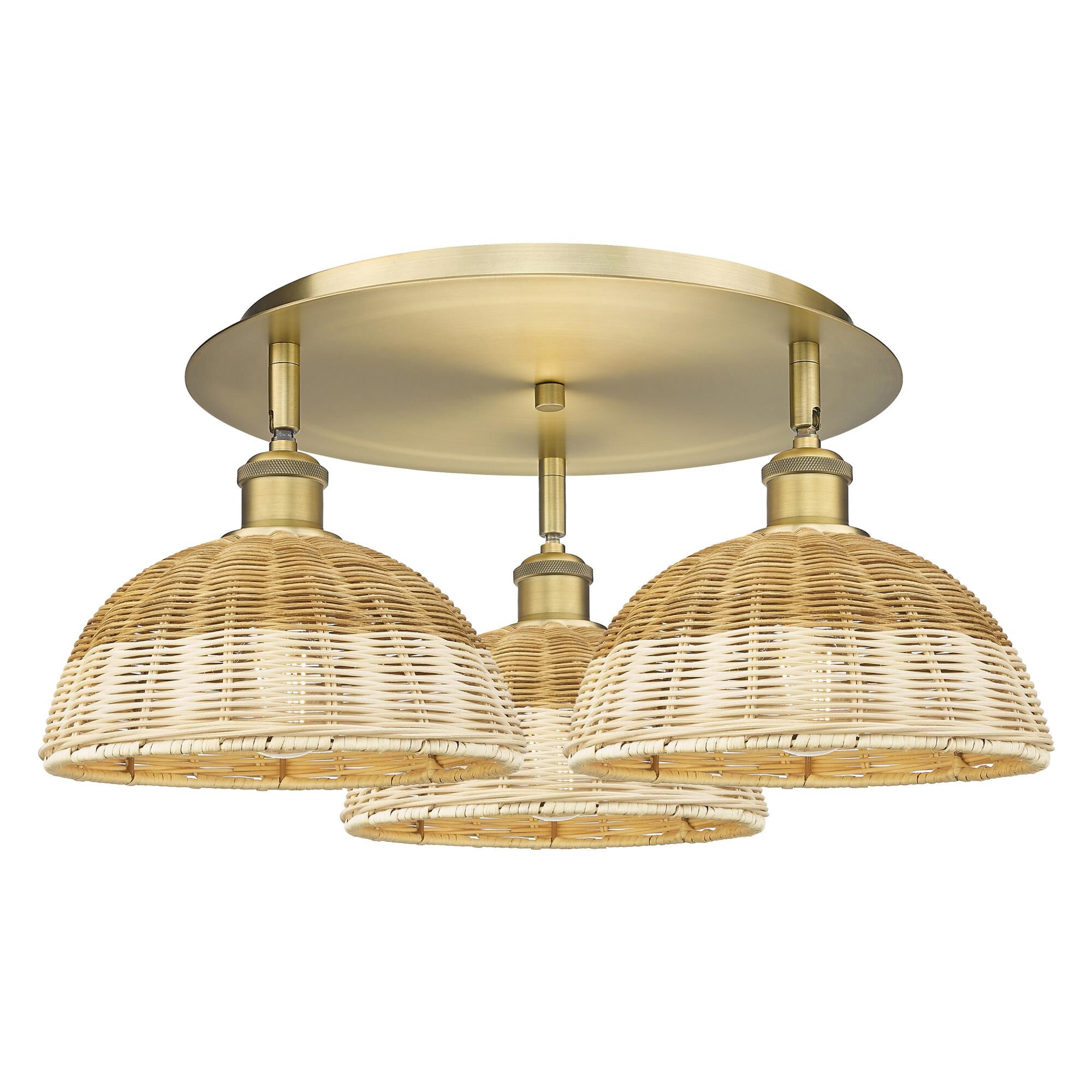 Bruno Marashlian Bristol Natural II 21 Inch Flush Mount by Innovations Lighting