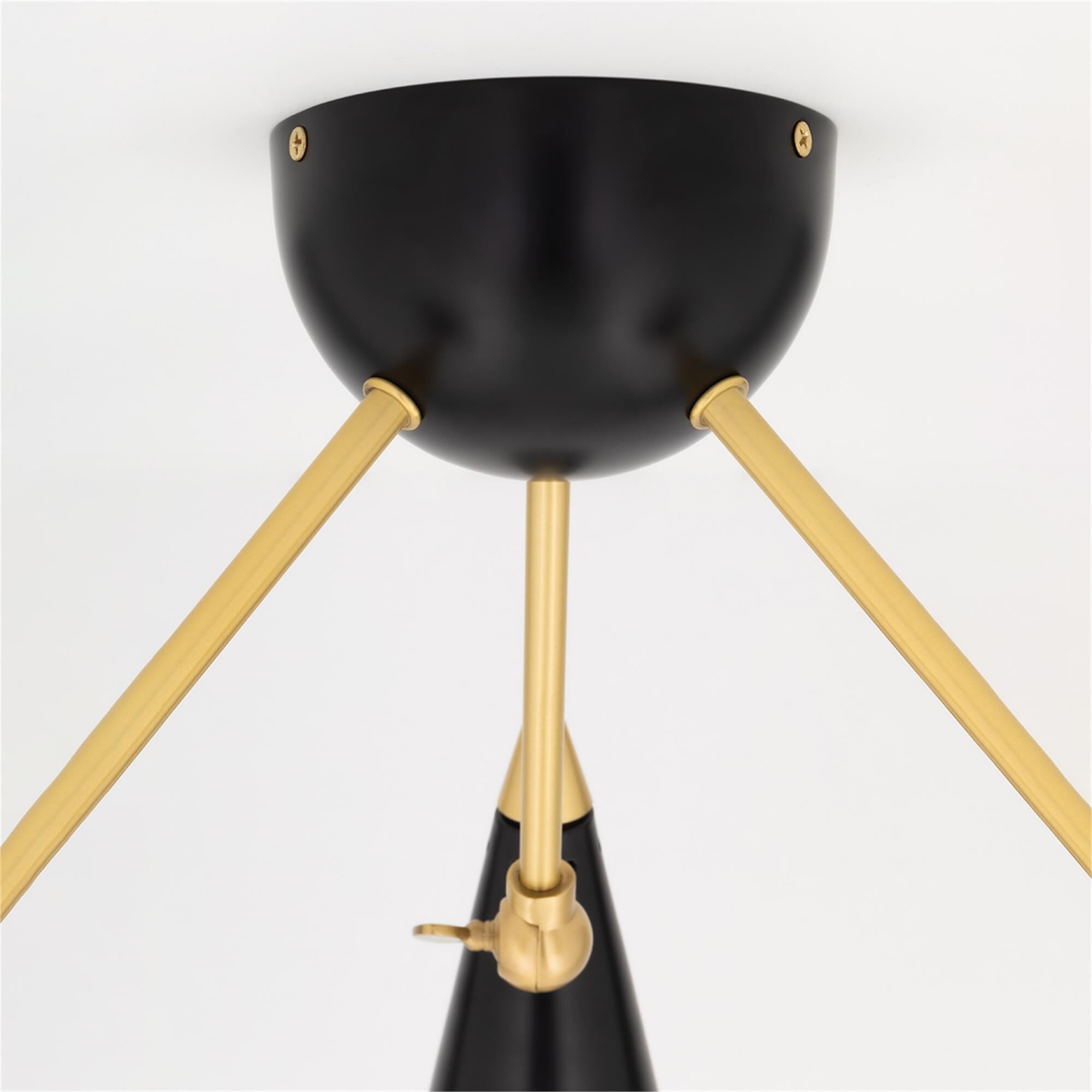 Moxie 18 Inch 3 Light Semi Flush Mount,