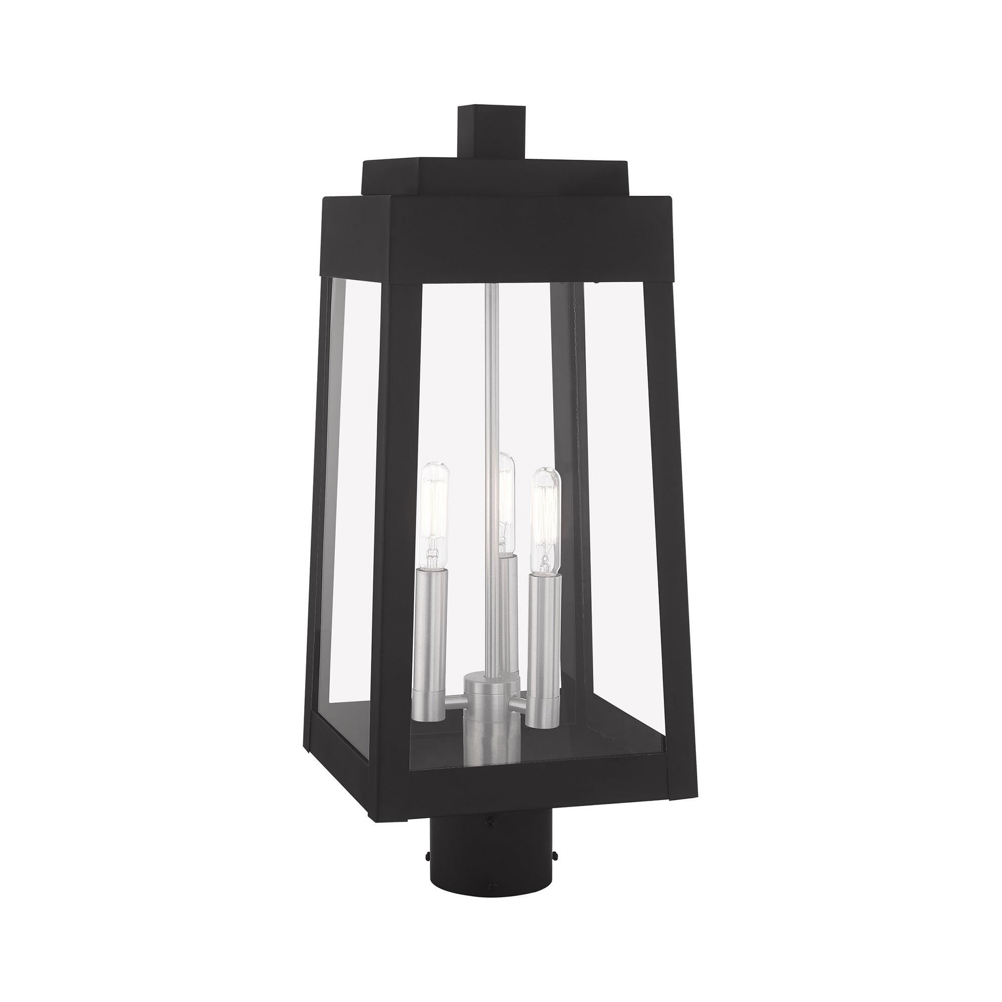 Oslo 20 Inch Tall 3 Light Outdoor Post Lamp by Livex Lighting