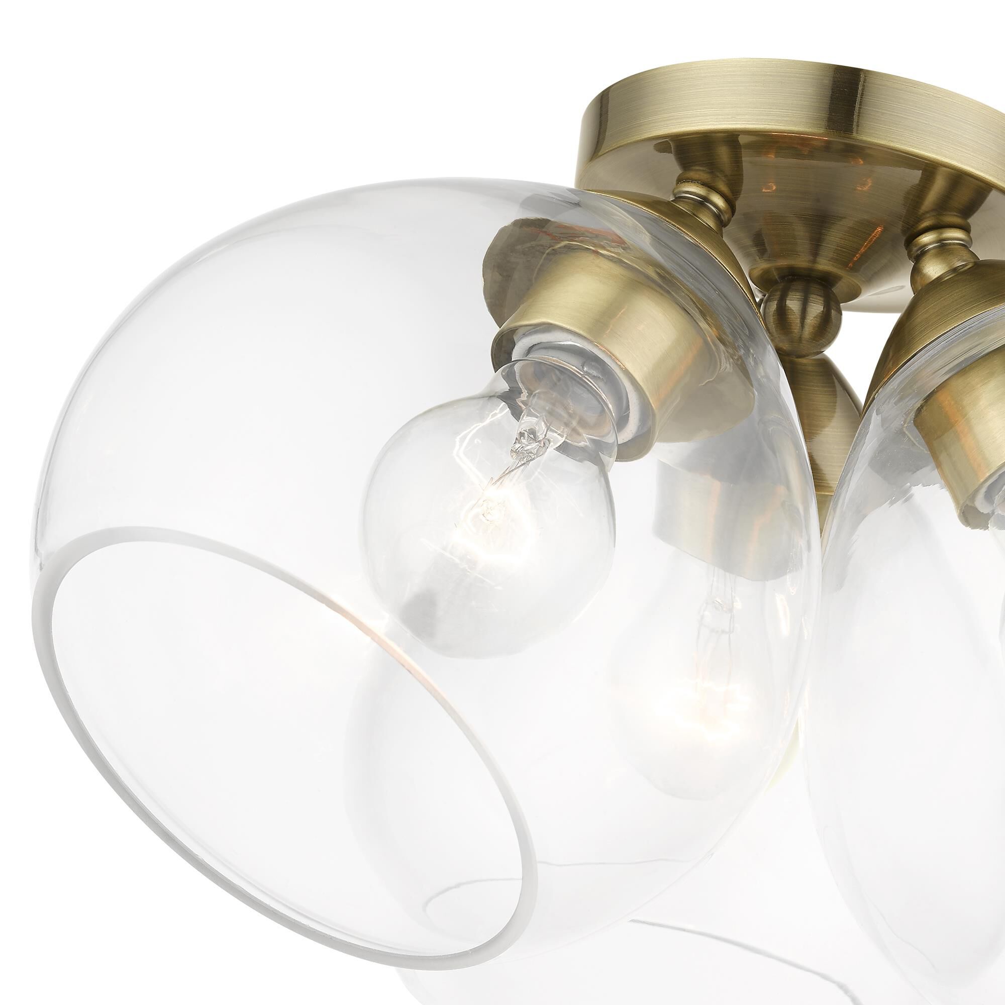 Catania 16 Inch 3 Light Semi Flush Mount by Livex Lighting