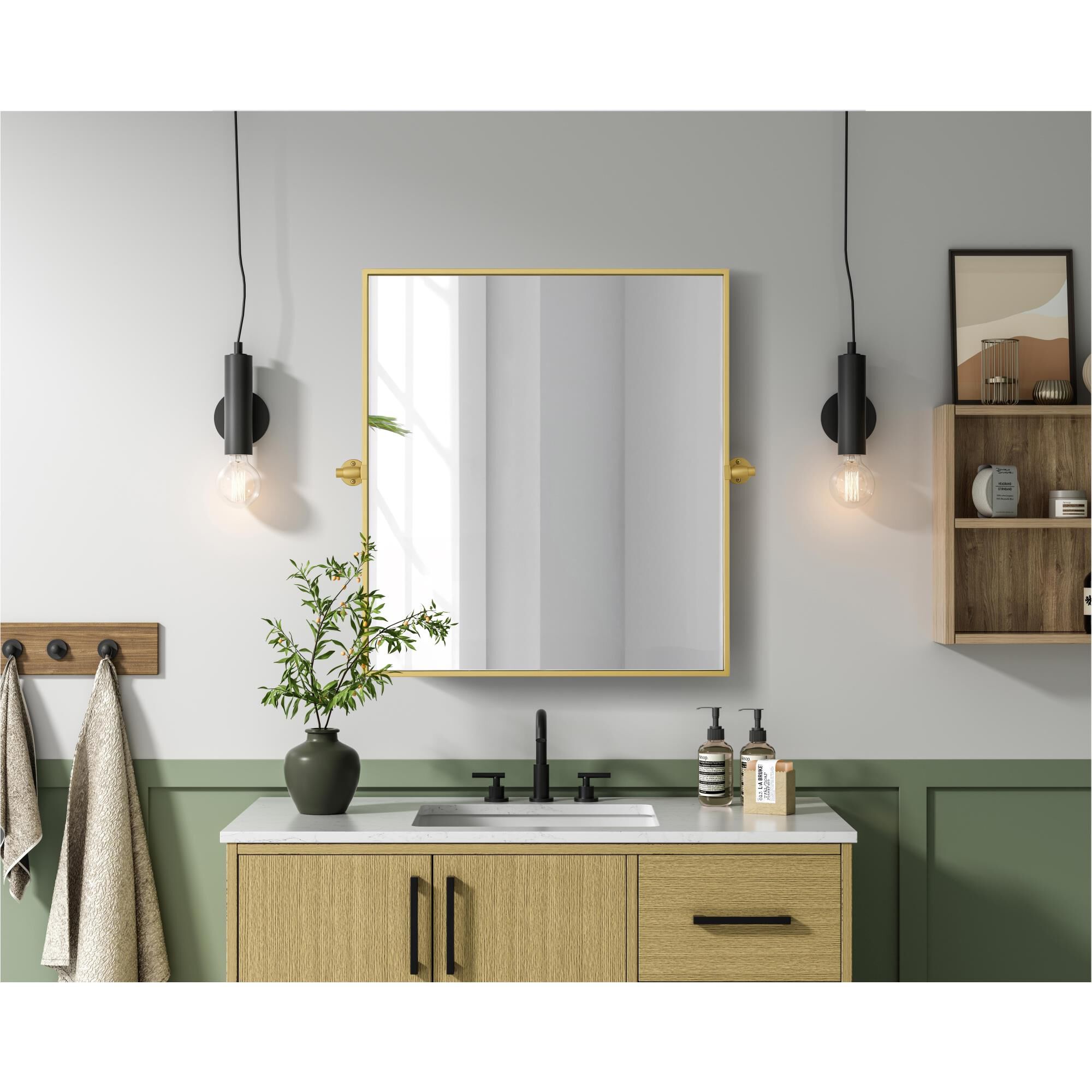 Shown in Brass finish