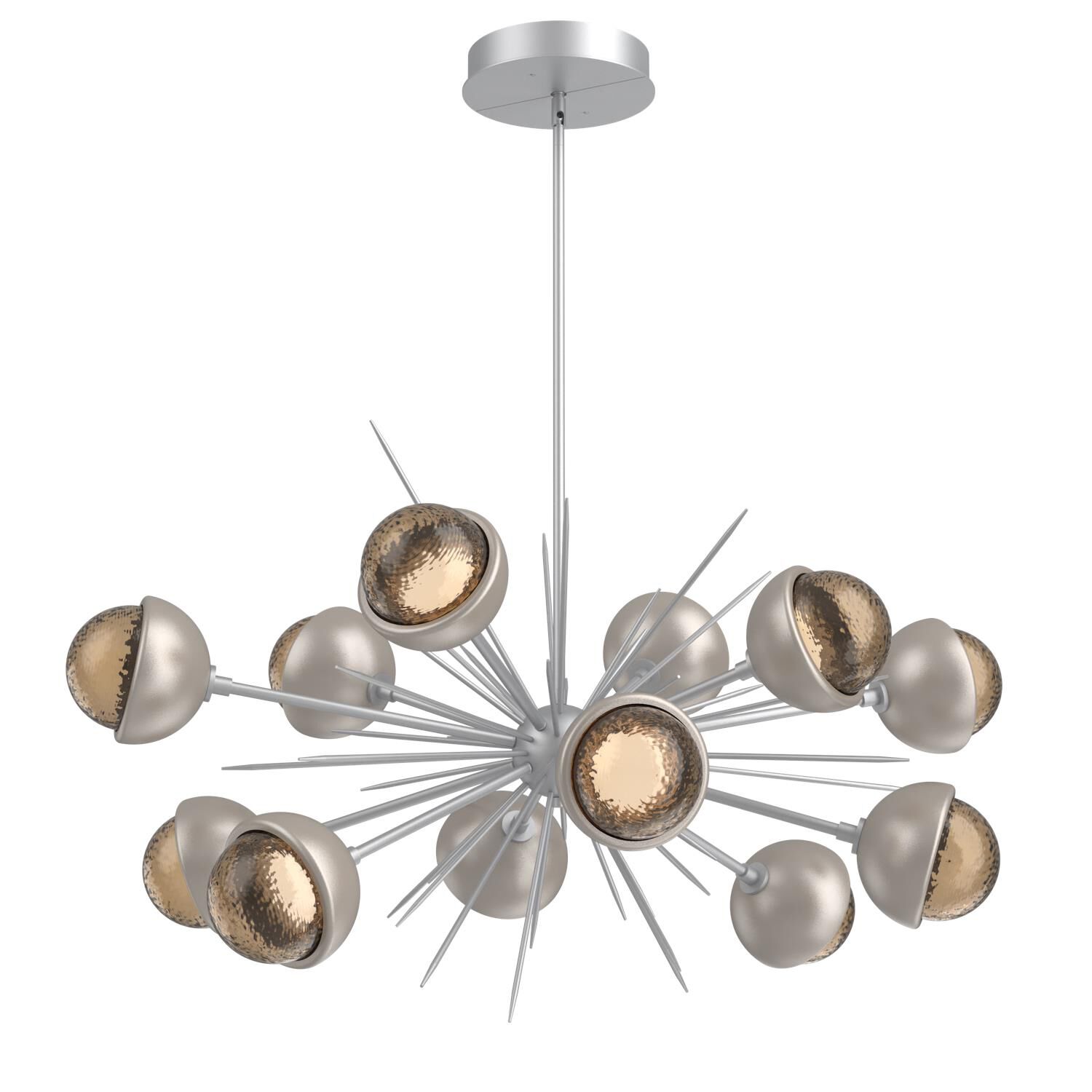 Shown in Classic Silver finish and Bronze glass and Beige Silver accent