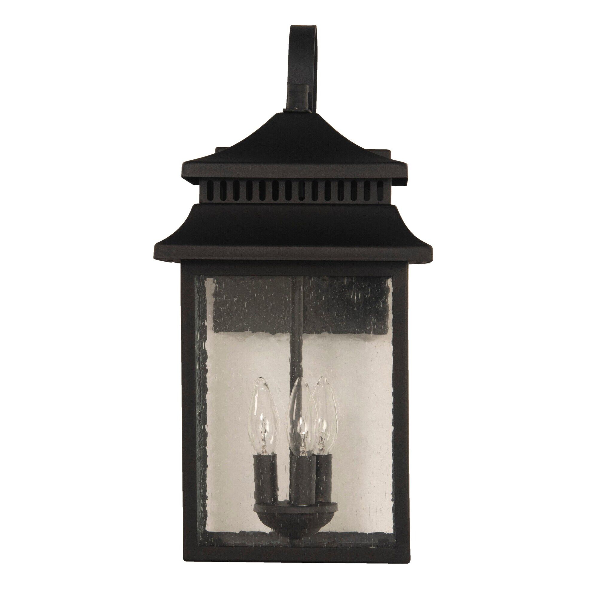 Shown in Textured Matte Black finish and Square/Rectangle glass and Square/Rectangle shade