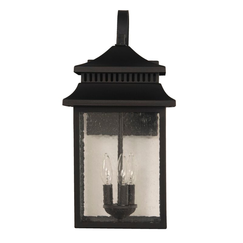 Crossbend 20 Inch Tall 3 Light Outdoor Wall Light by Craftmade