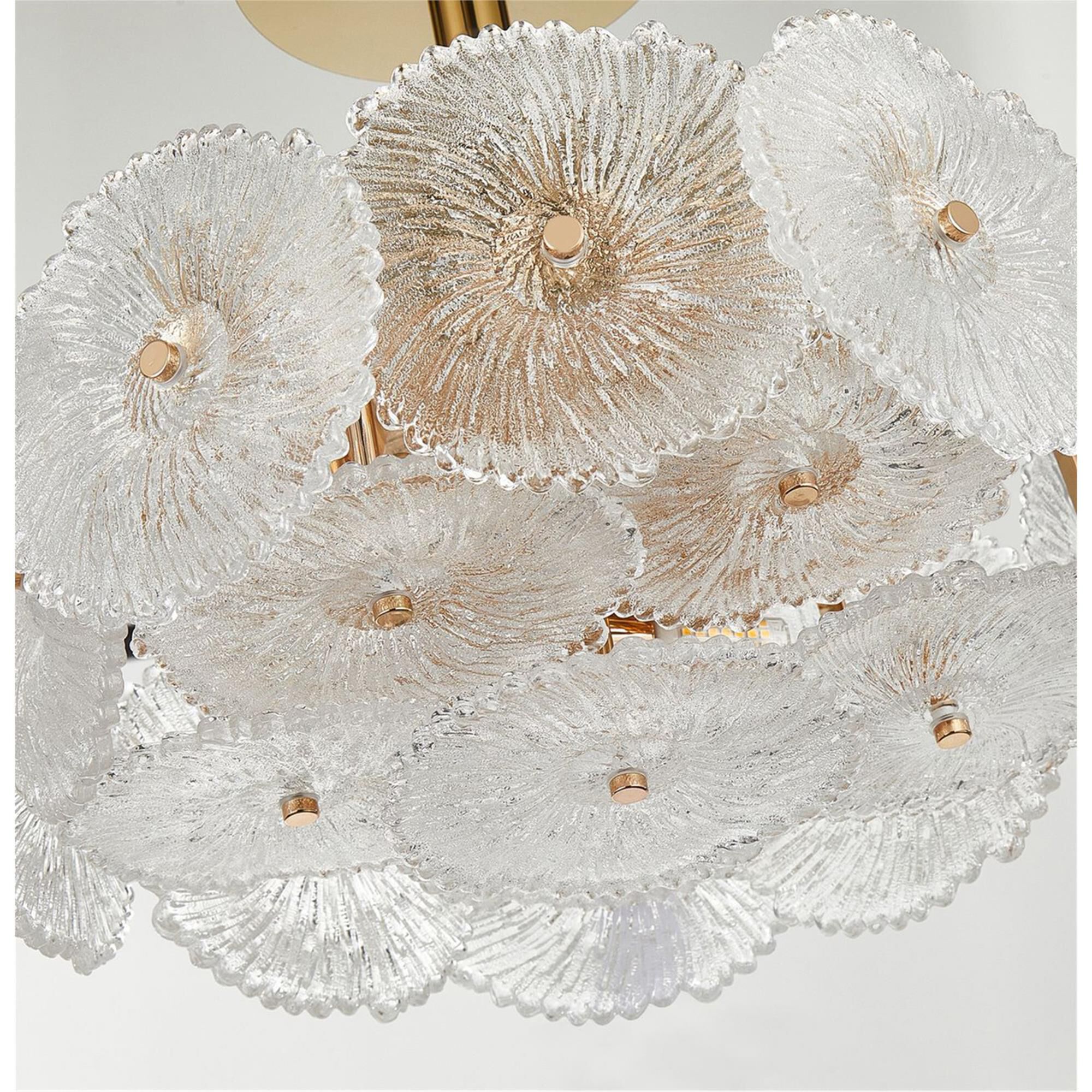 Bloom 16 Inch Semi Flush Mount,