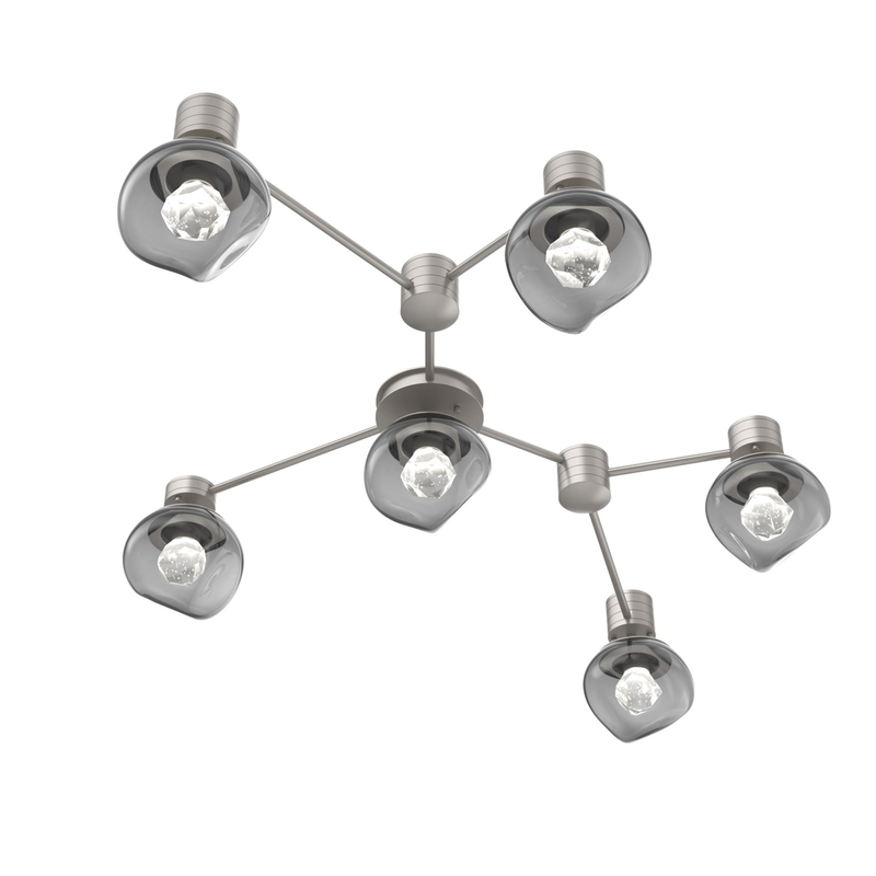 Levi Wilson Luna 37 Inch Semi Flush Mount by Hammerton Studio