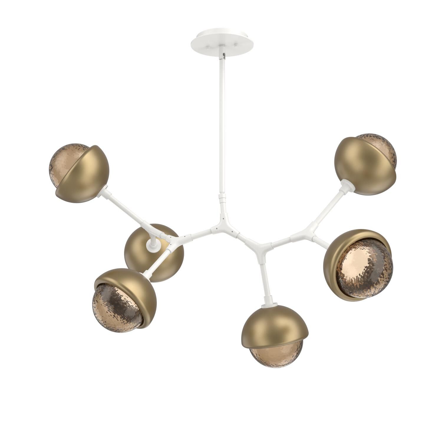 Levi Wilson Cabochon 31 Inch Linear Suspension Light by Hammerton Studio