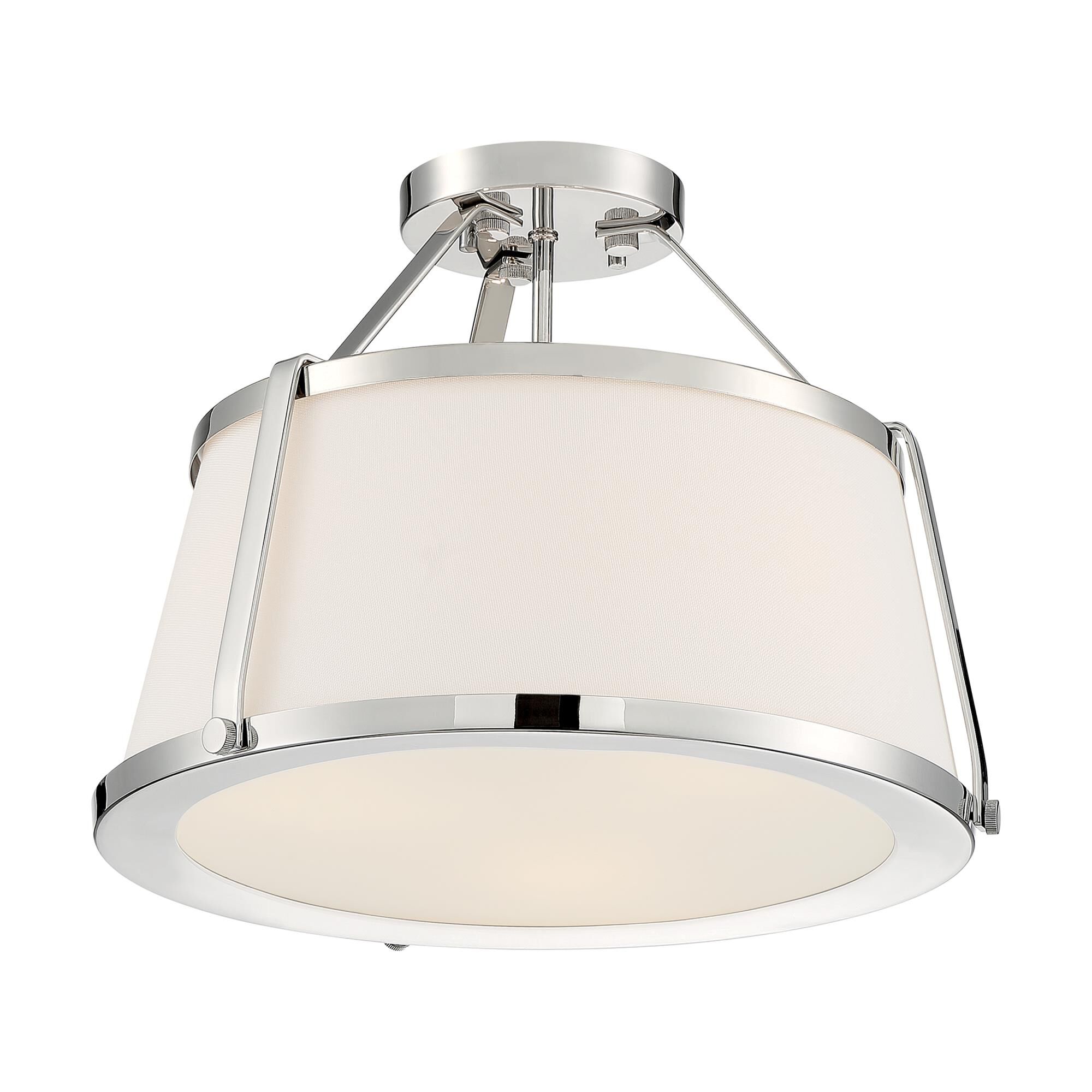 Cutty 15 Inch 3 Light Semi Flush Mount by Nuvo Lighting