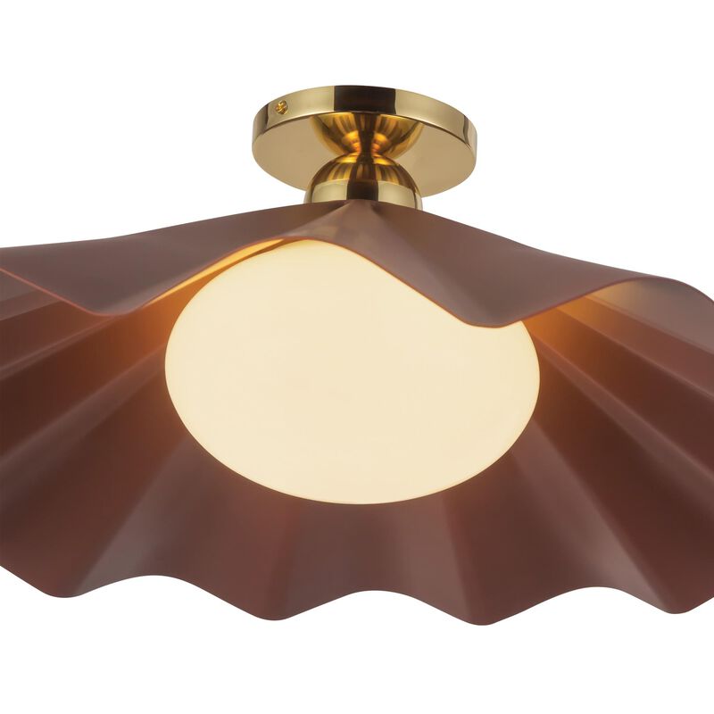 Jason Koharik Furrow 25 Inch Semi Flush Mount by Alora Lighting