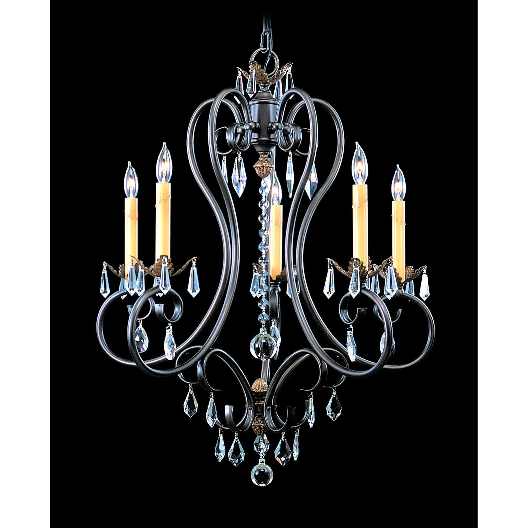 Liebestraum 27 Inch 5 Light Chandelier by Framburg
