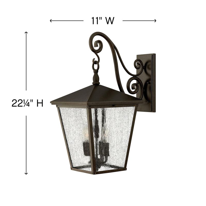 Trellis 22 Inch Tall 4 Light Outdoor Wall Light by Hinkley Lighting