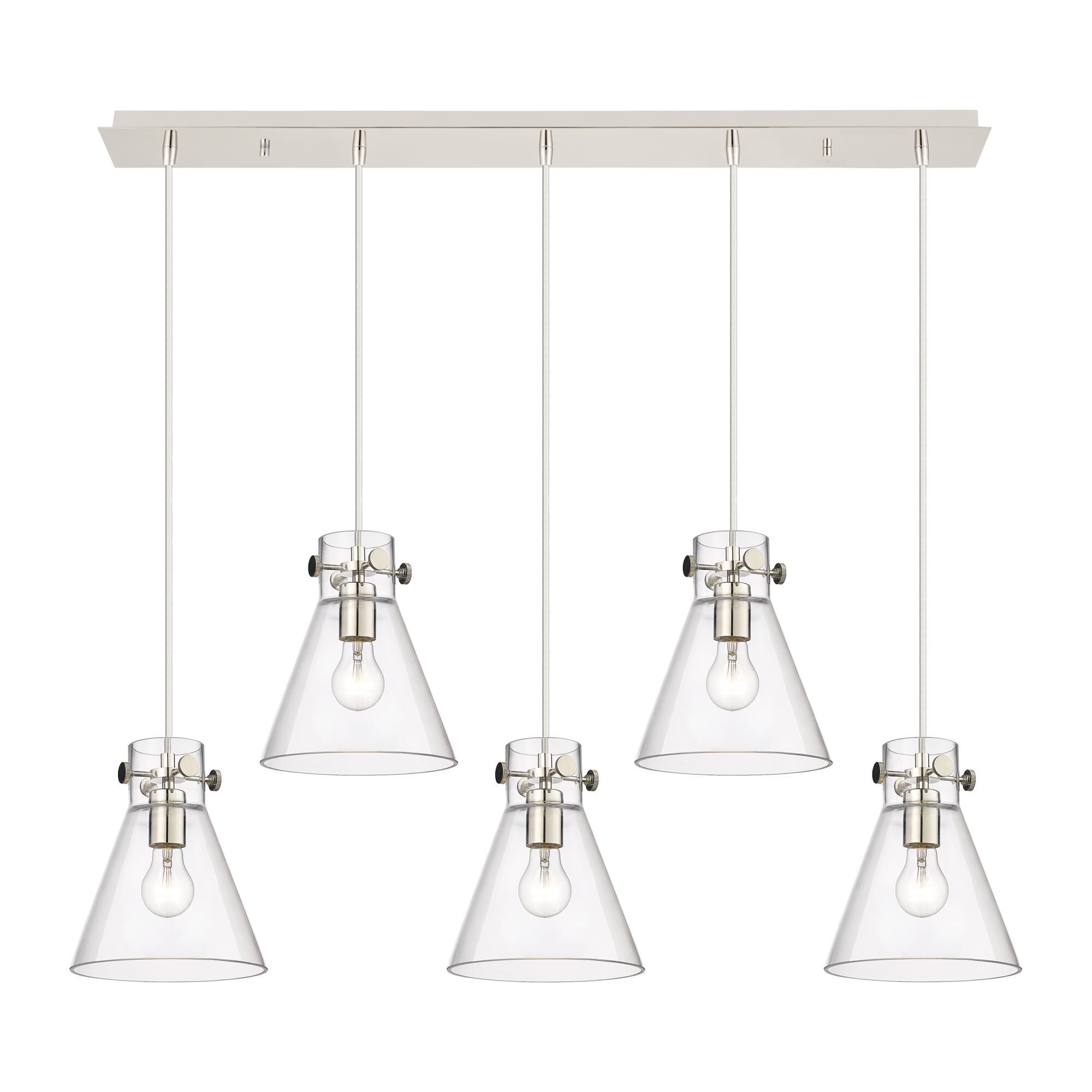 Bruno Marashlian Newton Cone 39 Inch 5 Light Linear Suspension Light by Innovations Lighting