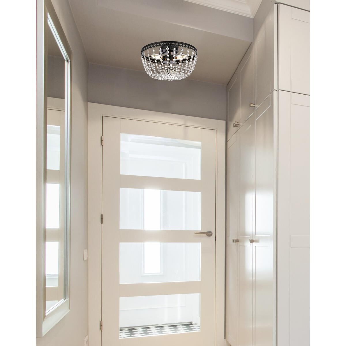 Kylie 12 Inch 3 Light Flush Mount by Elegant Lighting