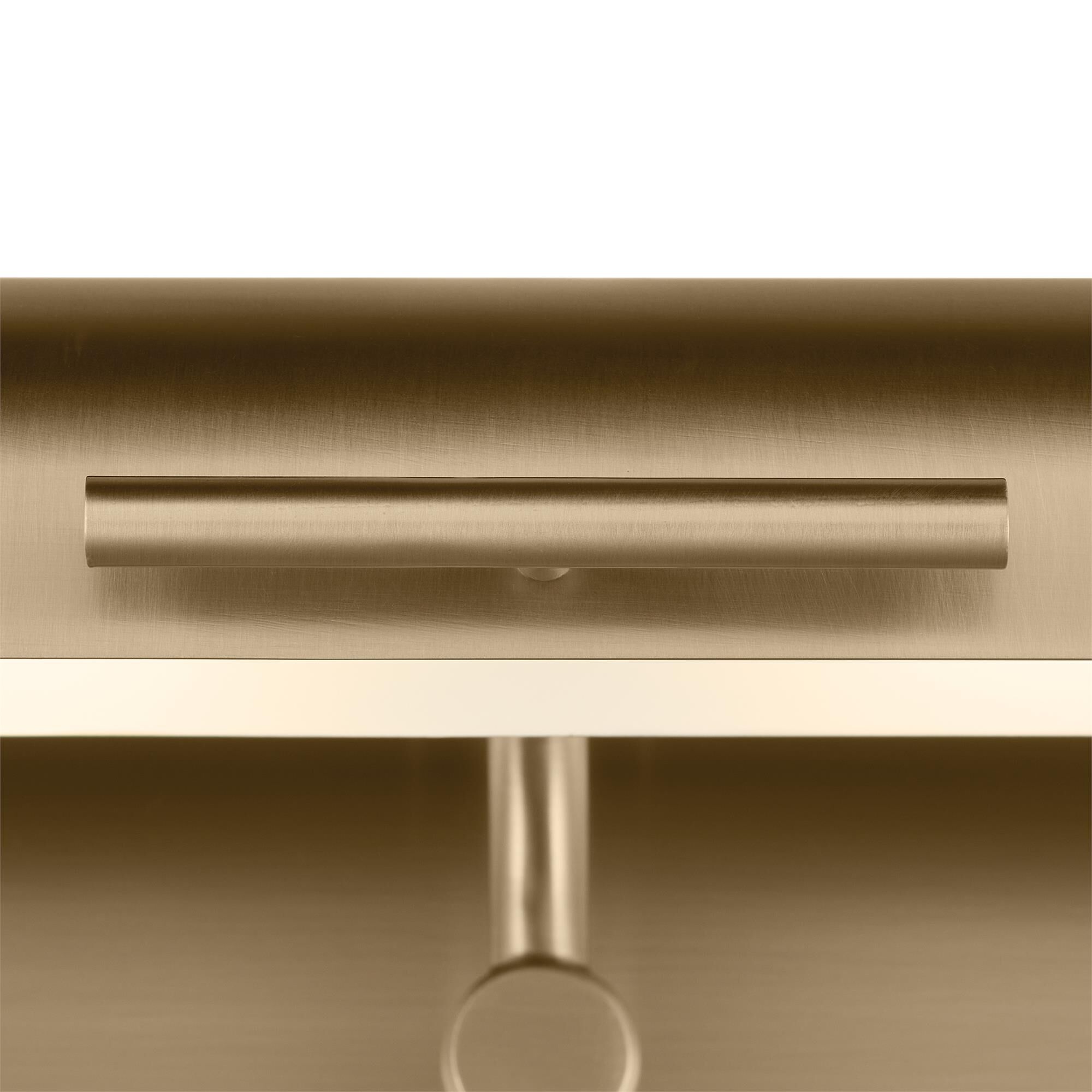 Shown in Champagne Bronze finish and Metal shade