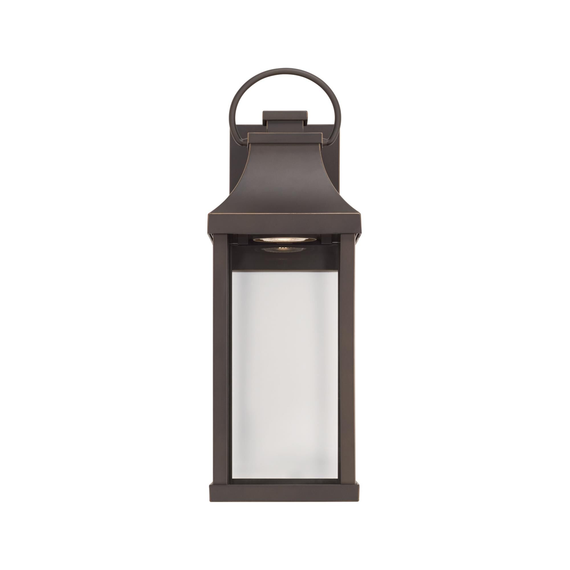 Shown in Oiled Bronze finish and Clear glass