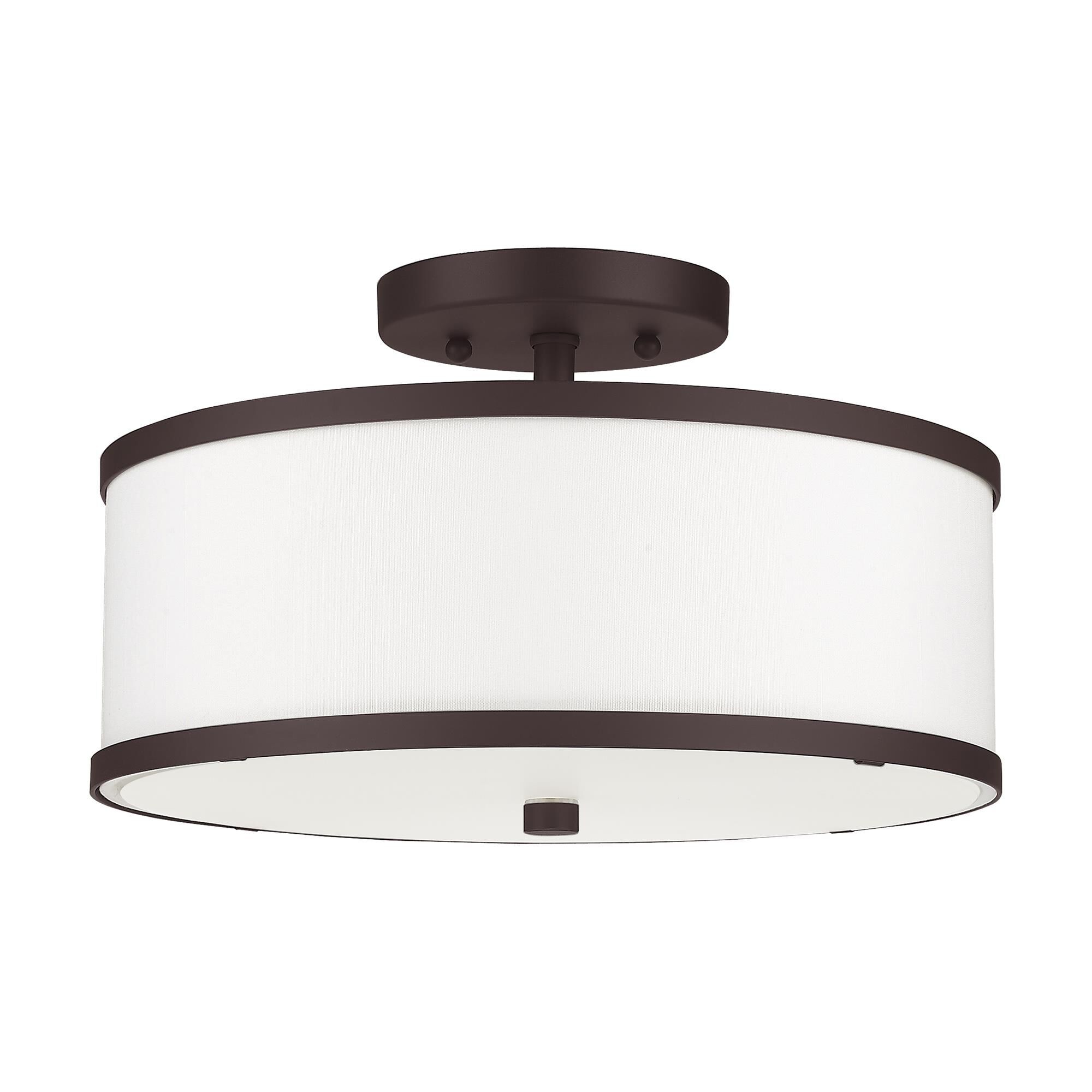 Park Ridge 13 Inch 2 Light Semi Flush Mount by Livex Lighting