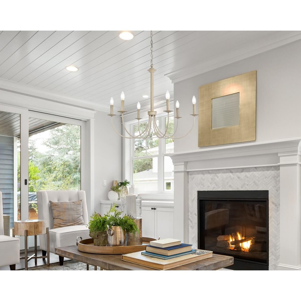 Shown in Weathered Dove finish