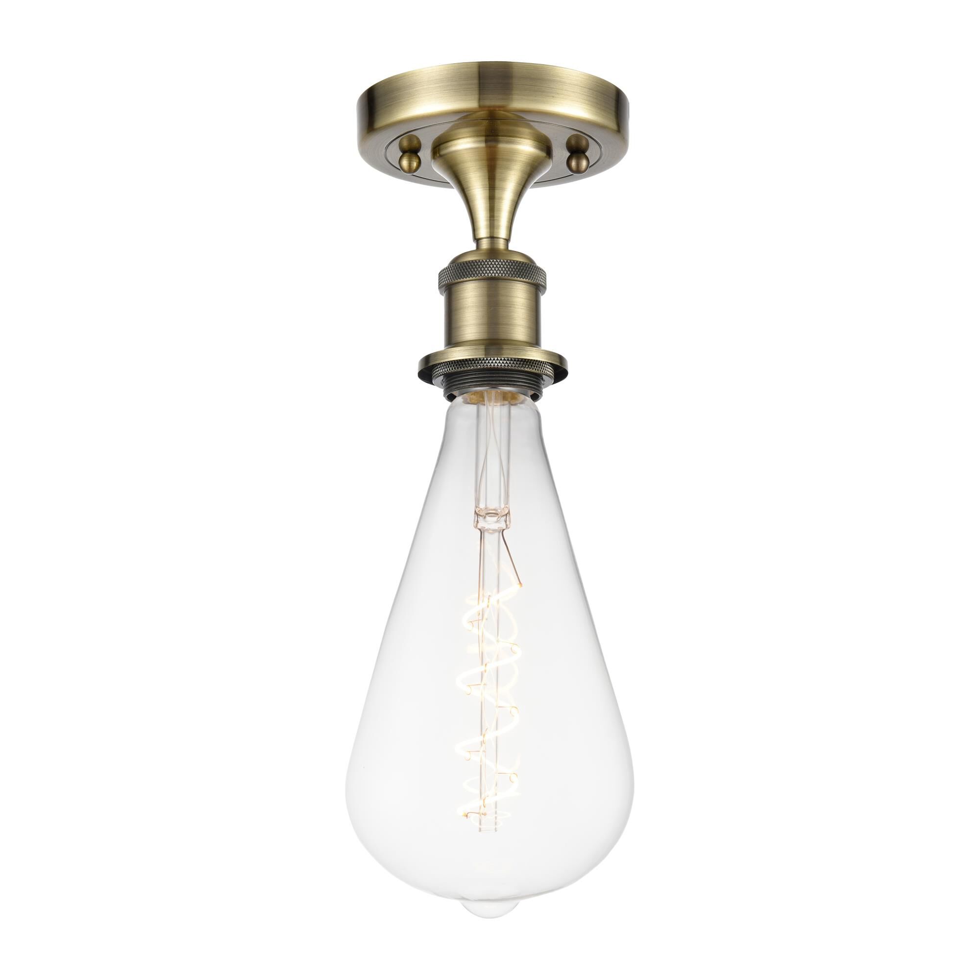 Bare Bulb Semi Flush Mount by Innovations Lighting