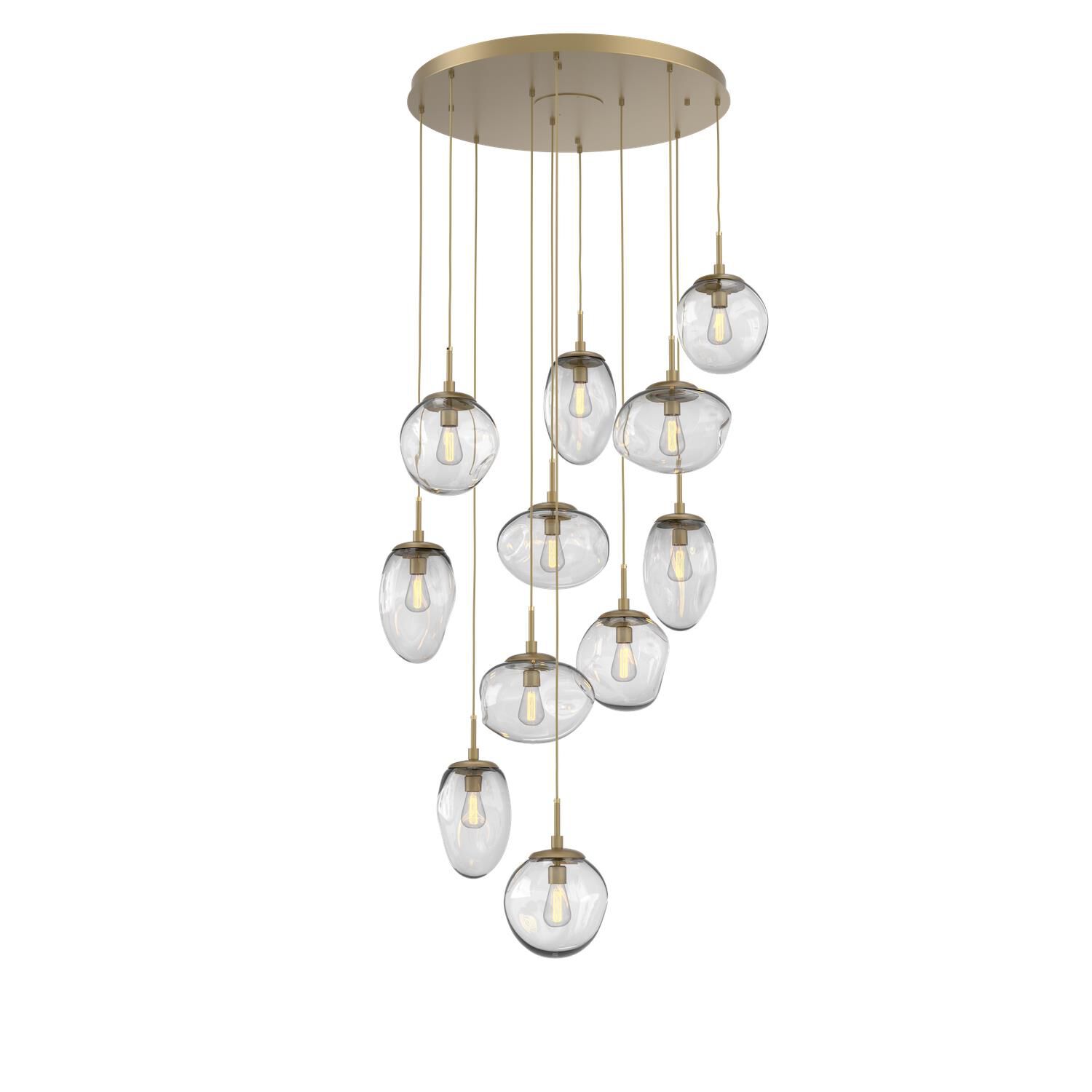 Levi Wilson Nebula 37 Inch 11 Light Multi Light Pendant by Hammerton Studio