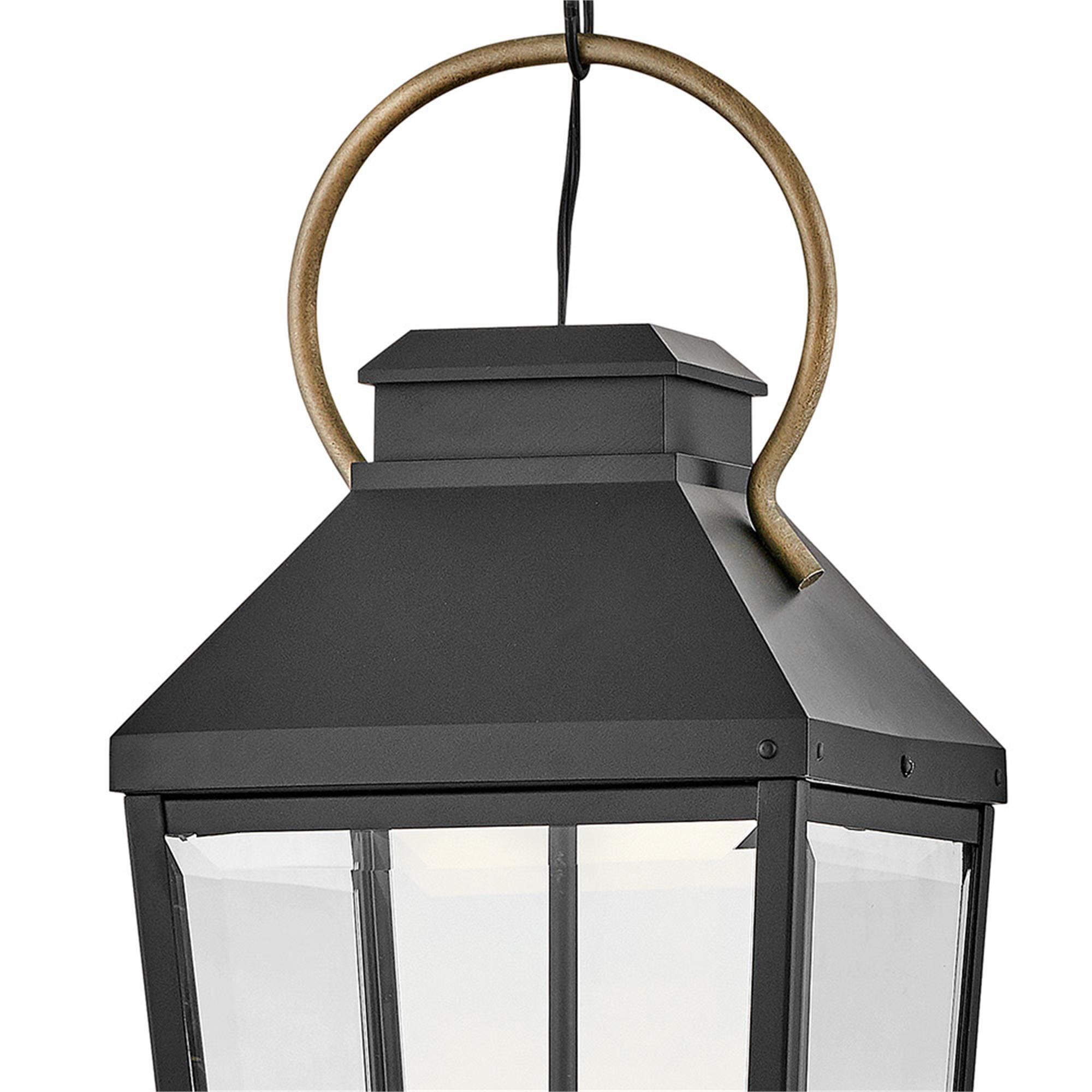 Shown in Black with Burnished Bronze Accents finish and Clear Beveled glass