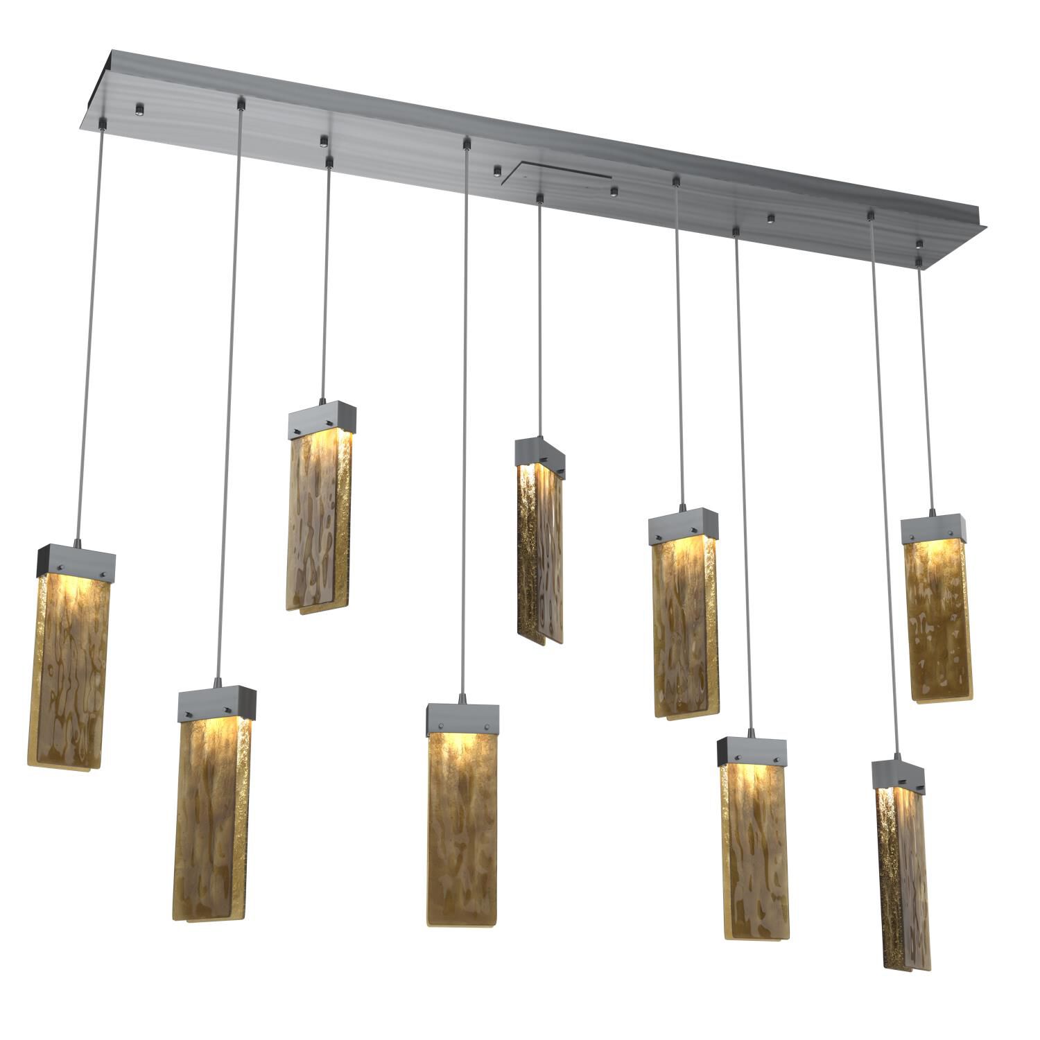Parallel 64 Inch 9 Light LED Linear Suspension Light by Hammerton Studio
