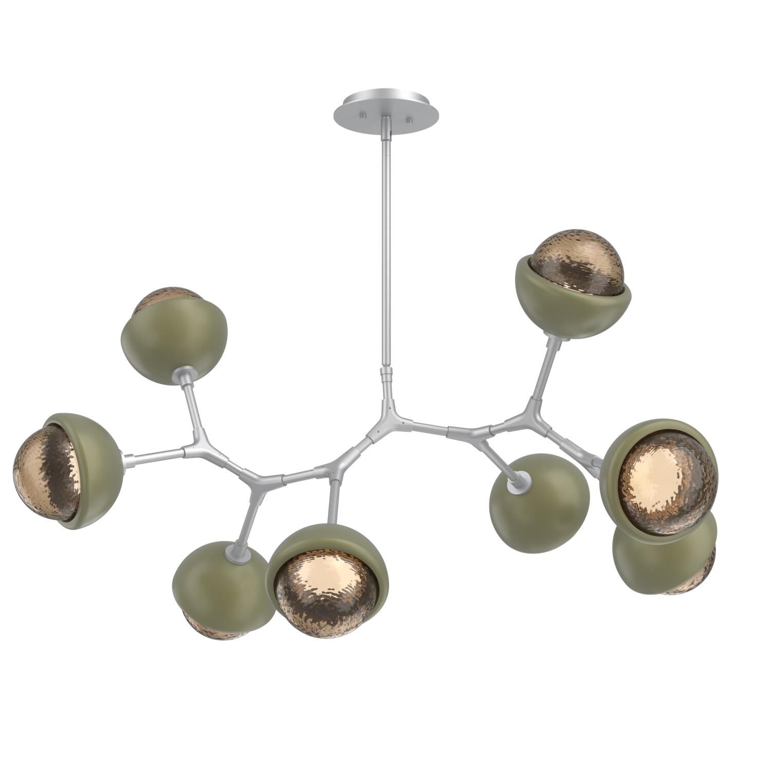 Levi Wilson Cabochon 38 Inch Linear Suspension Light by Hammerton Studio