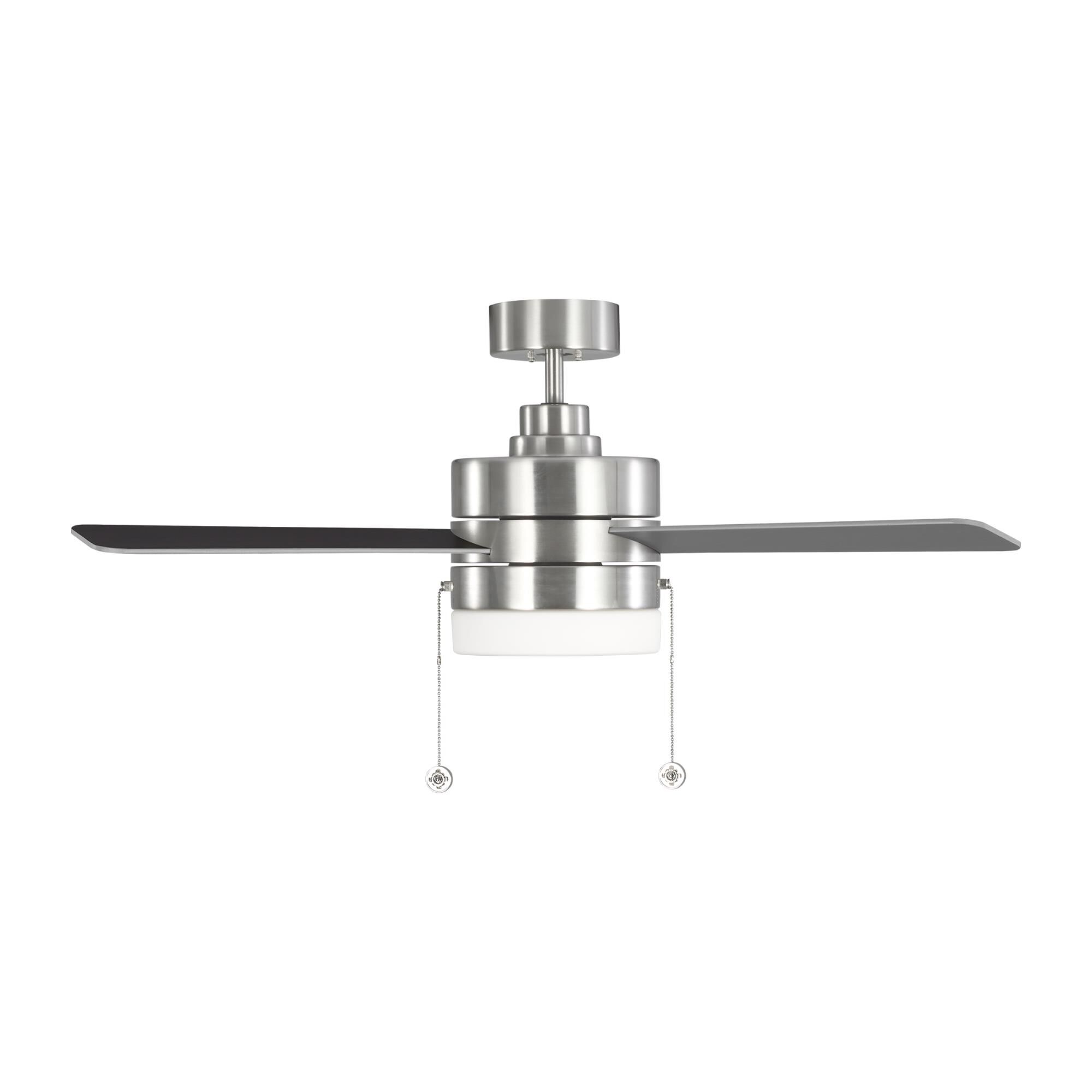 Shown in Brushed Steel finish and Matte White glass