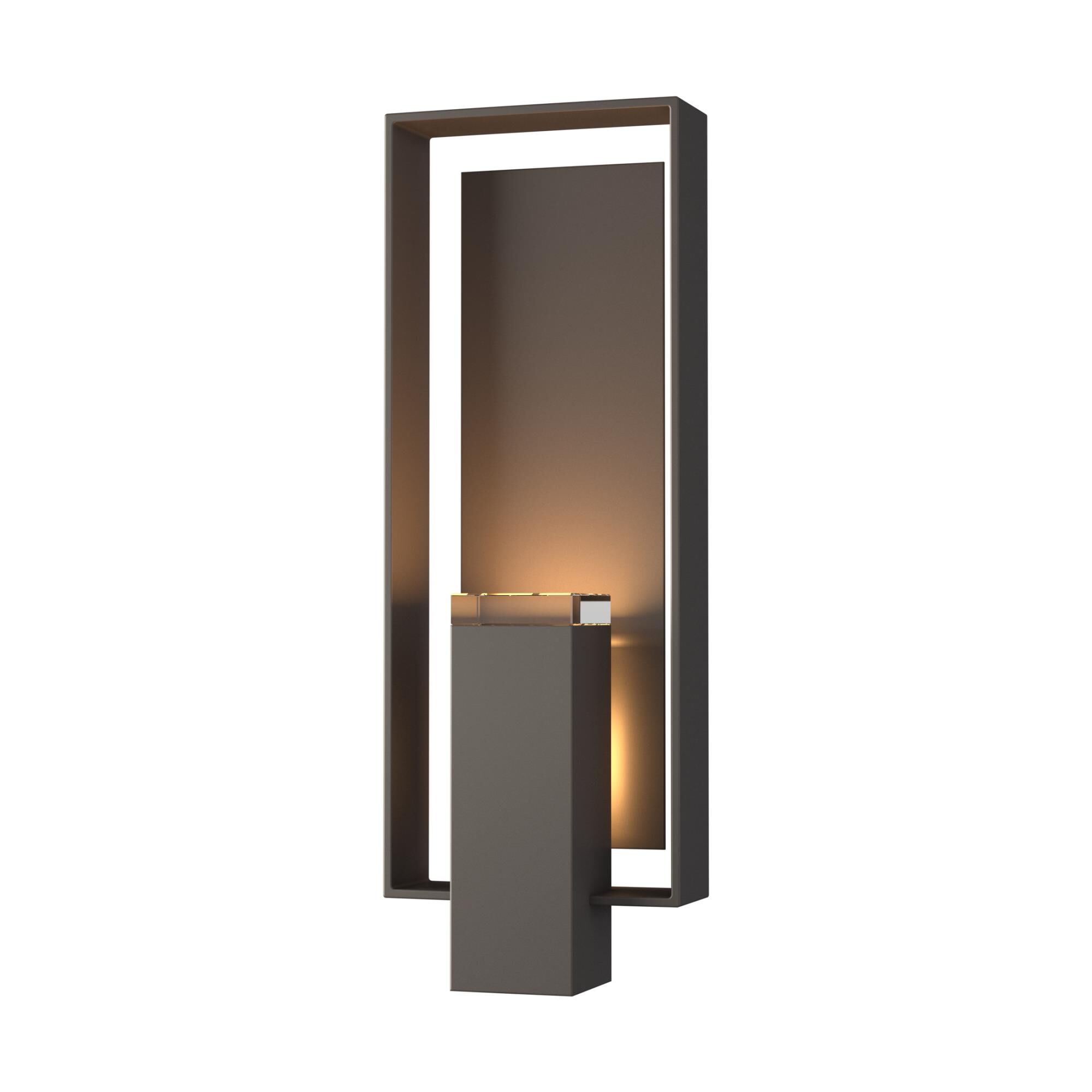Shown in Coastal Dark Smoke finish and Clear  glass and Coastal Dark Smoke accent