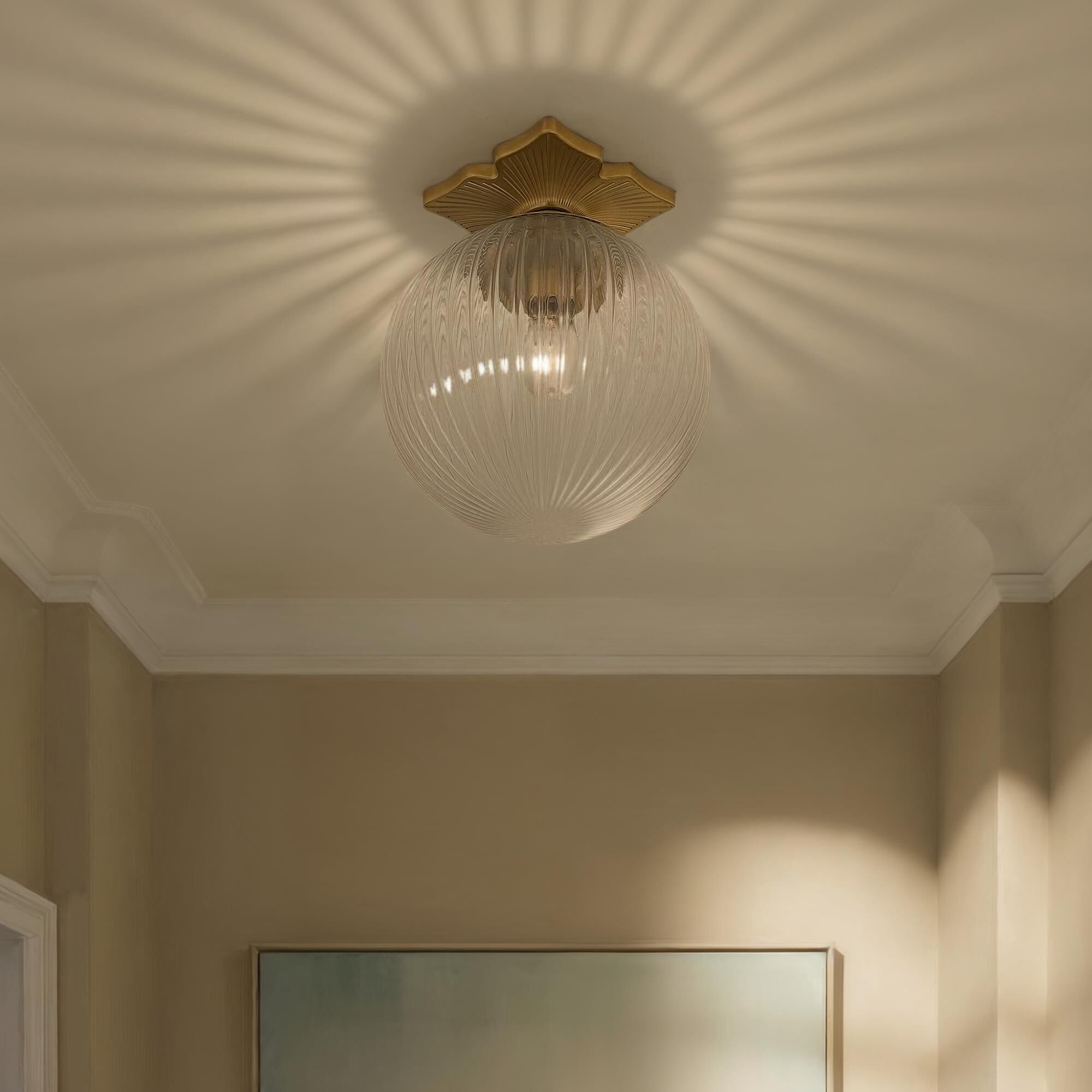 Orly 10 Inch Semi Flush Mount,