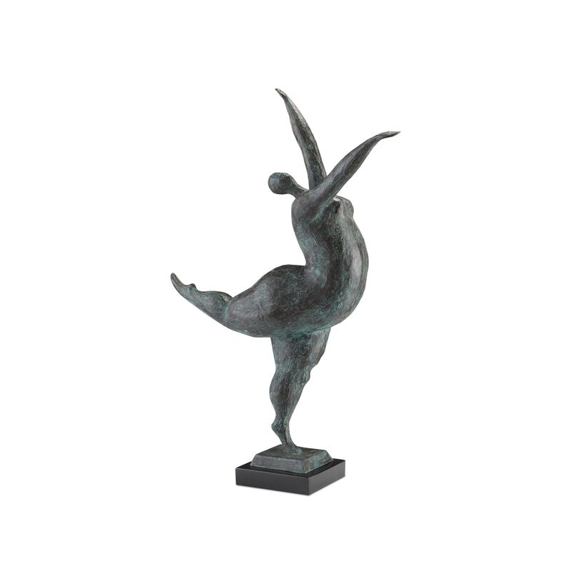 Butterfly Ballerina Bronze Figurine by Currey and Company