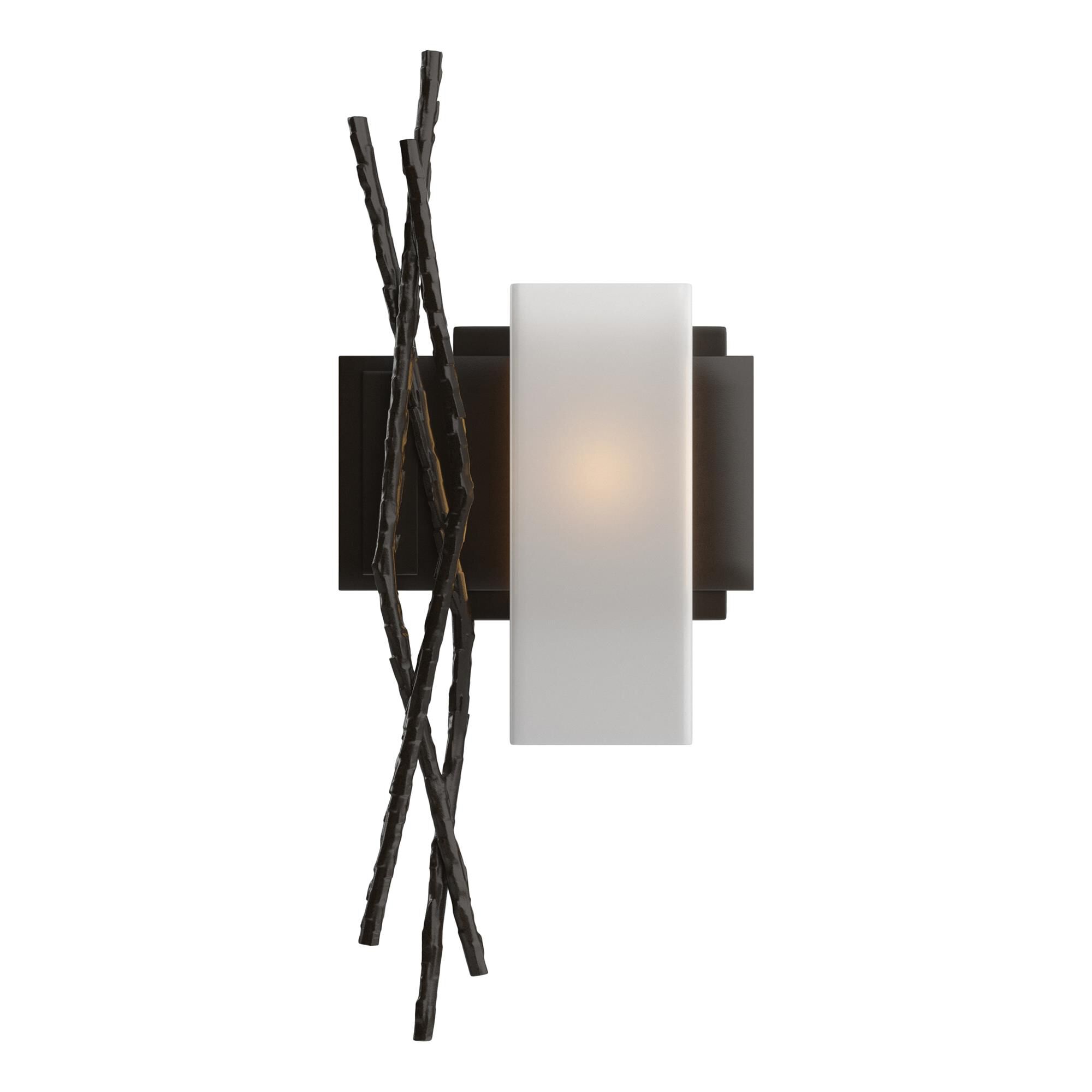 Shown in Oil Rubbed Bronze finish and Opal glass