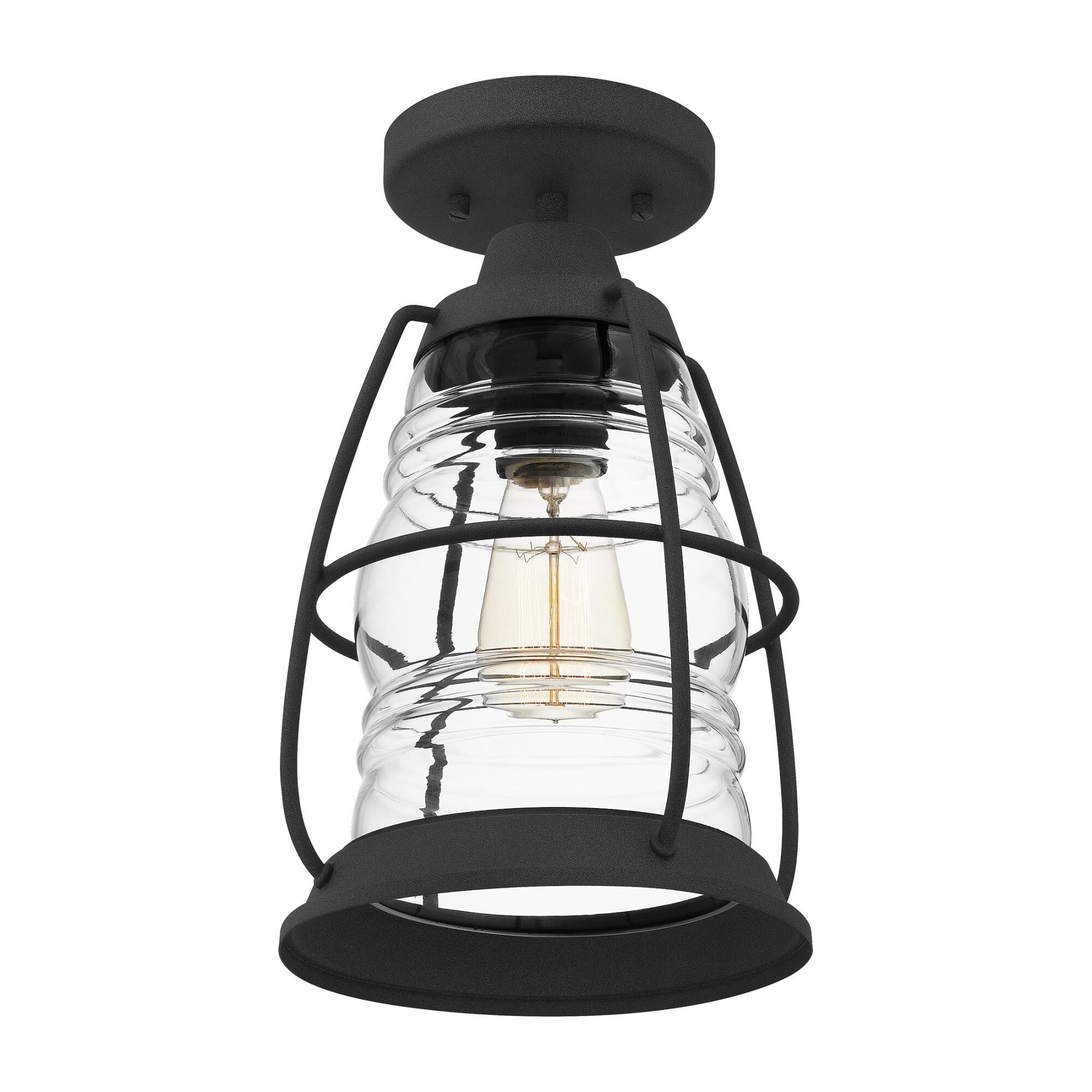 Admiral 8 Inch 1 Light Semi Flush Mount by Quoizel