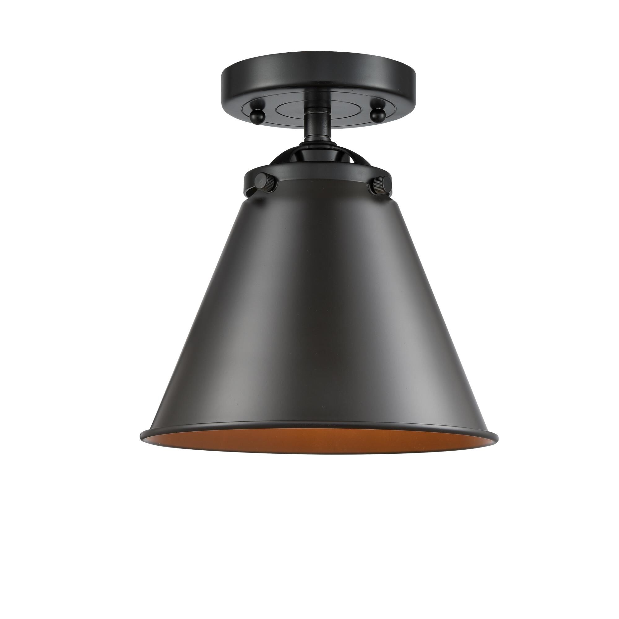 Shown in Oil Rubbed Bronze finish and Metal - Oil Rubbed Bronze shade