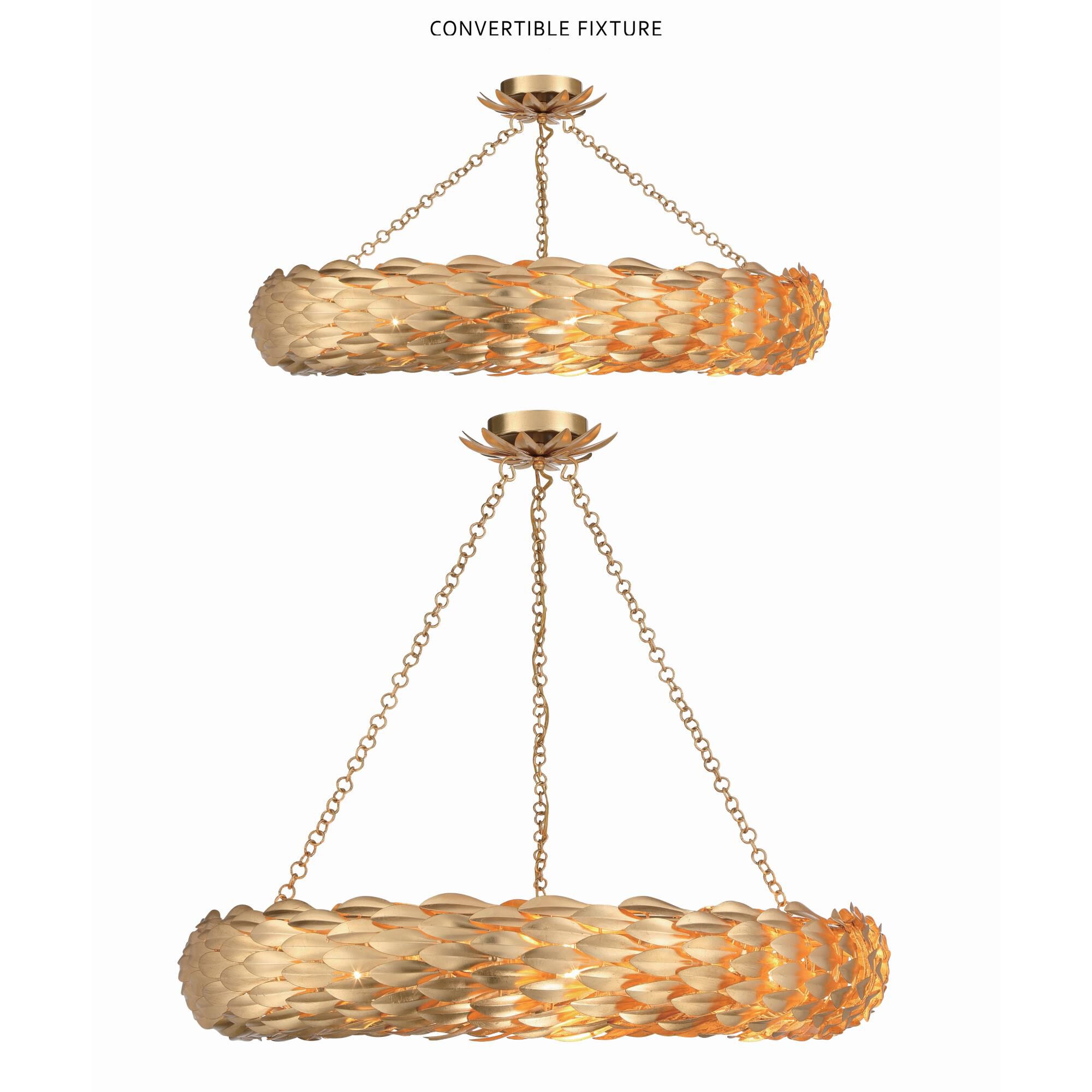 Shown in Antique Gold finish