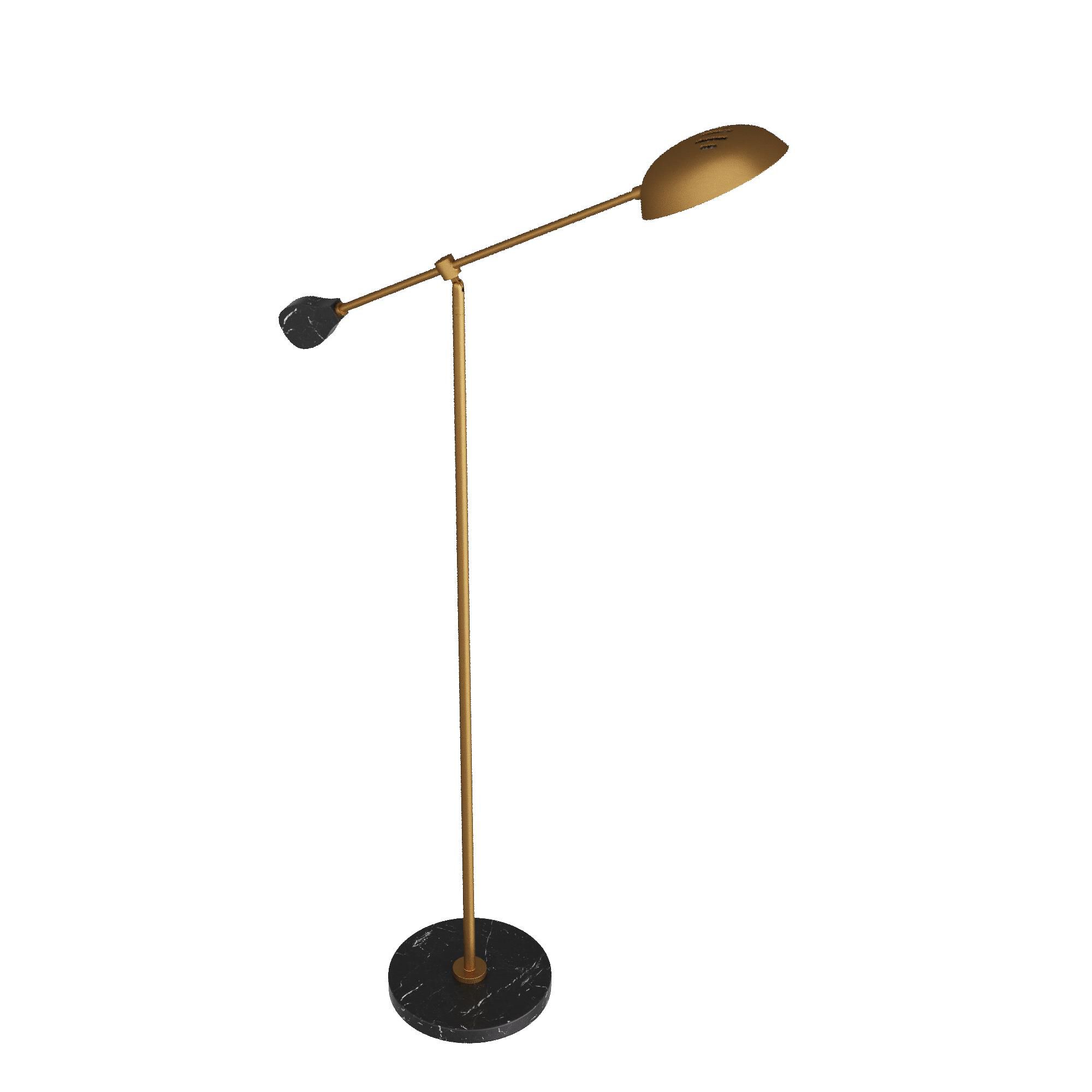Shown in Antique Brass finish and Steel shade