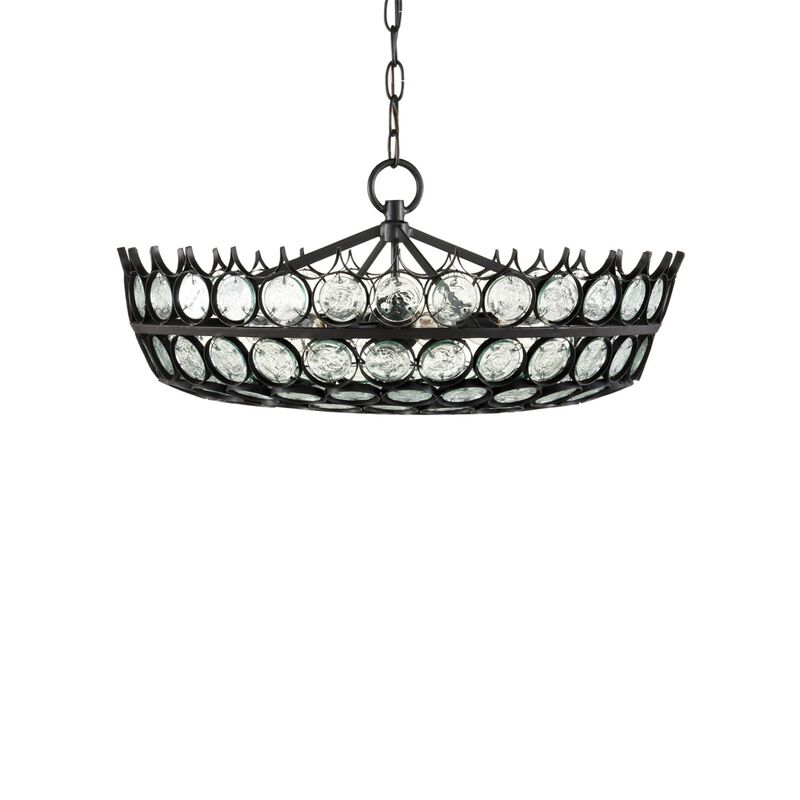 Bunny Williams Augustus 25 Inch 6 Light Chandelier by Currey and Company
