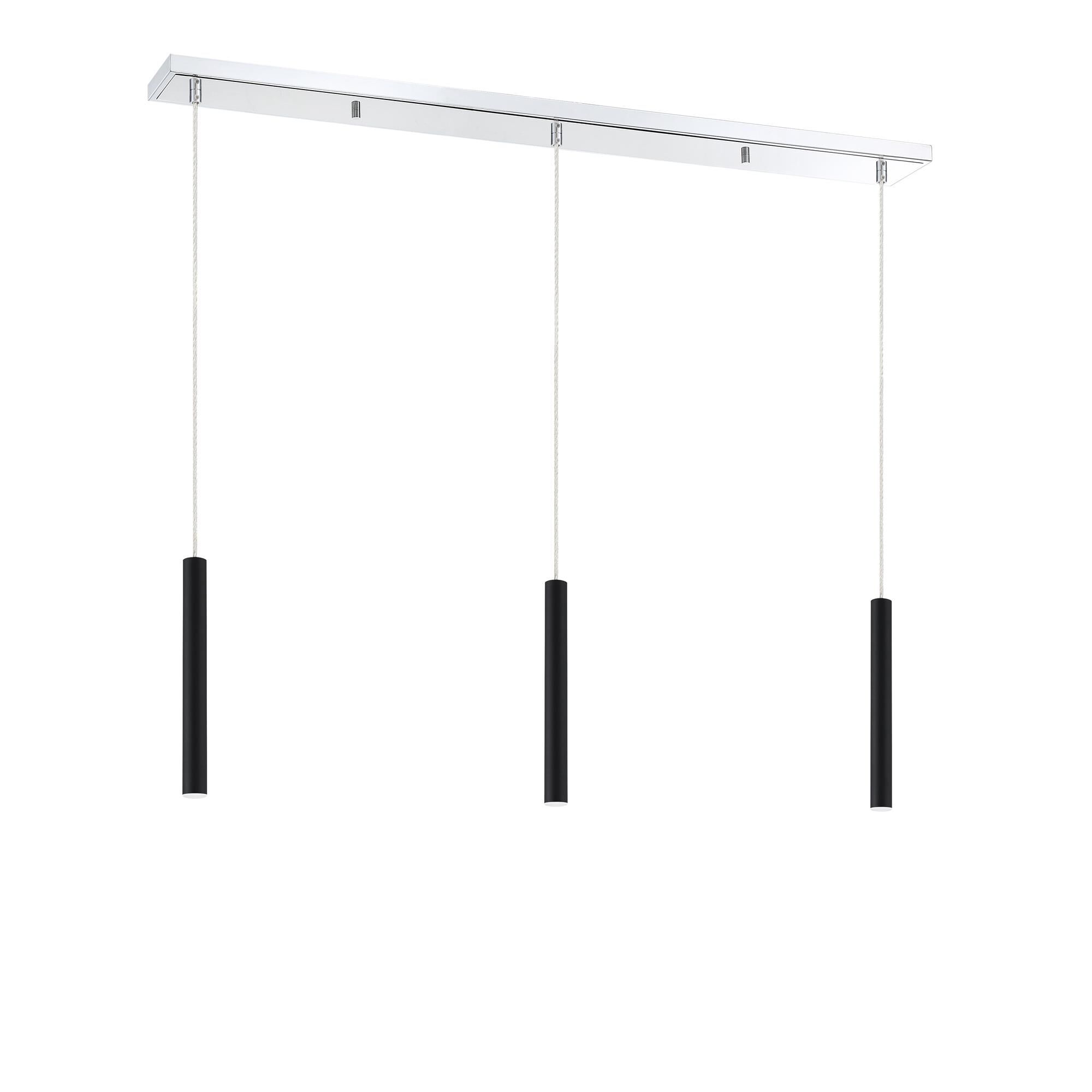 Shown in Chrome finish and Steel glass and Steel shade